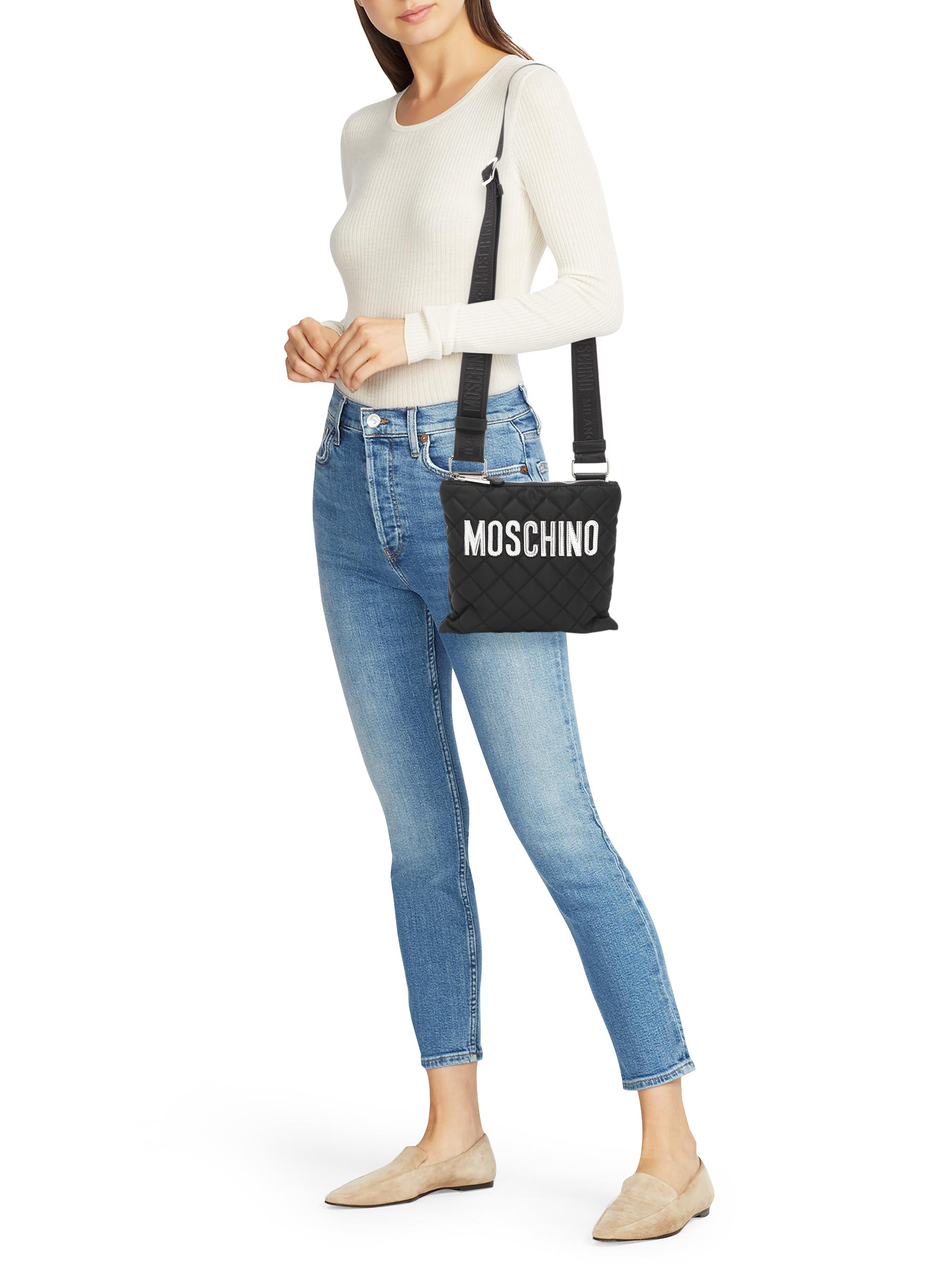 Shop Moschino Quilted Logo Shoulder Bag | Saks Fifth Avenue