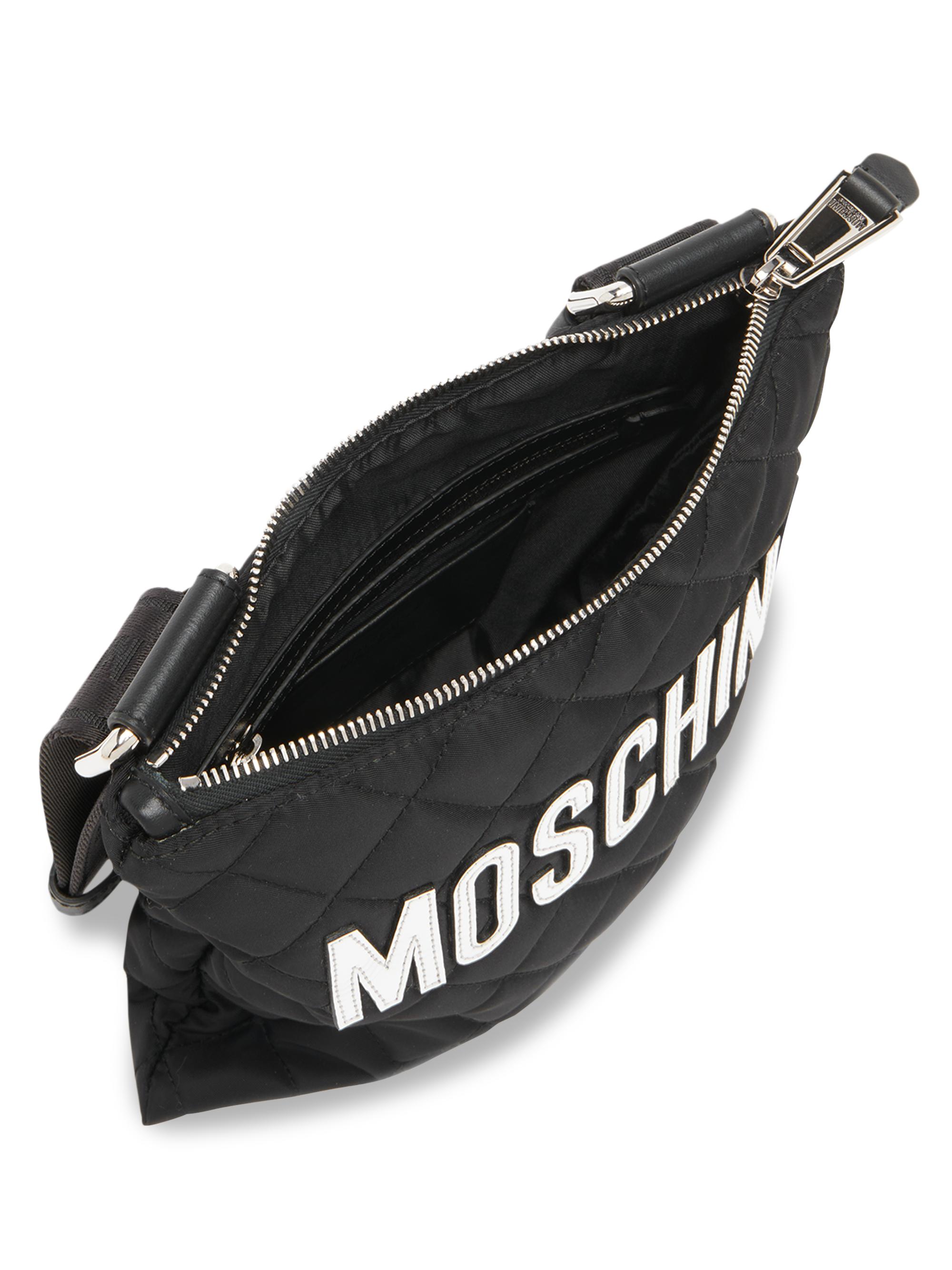 Shop Moschino Quilted Logo Shoulder Bag | Saks Fifth Avenue