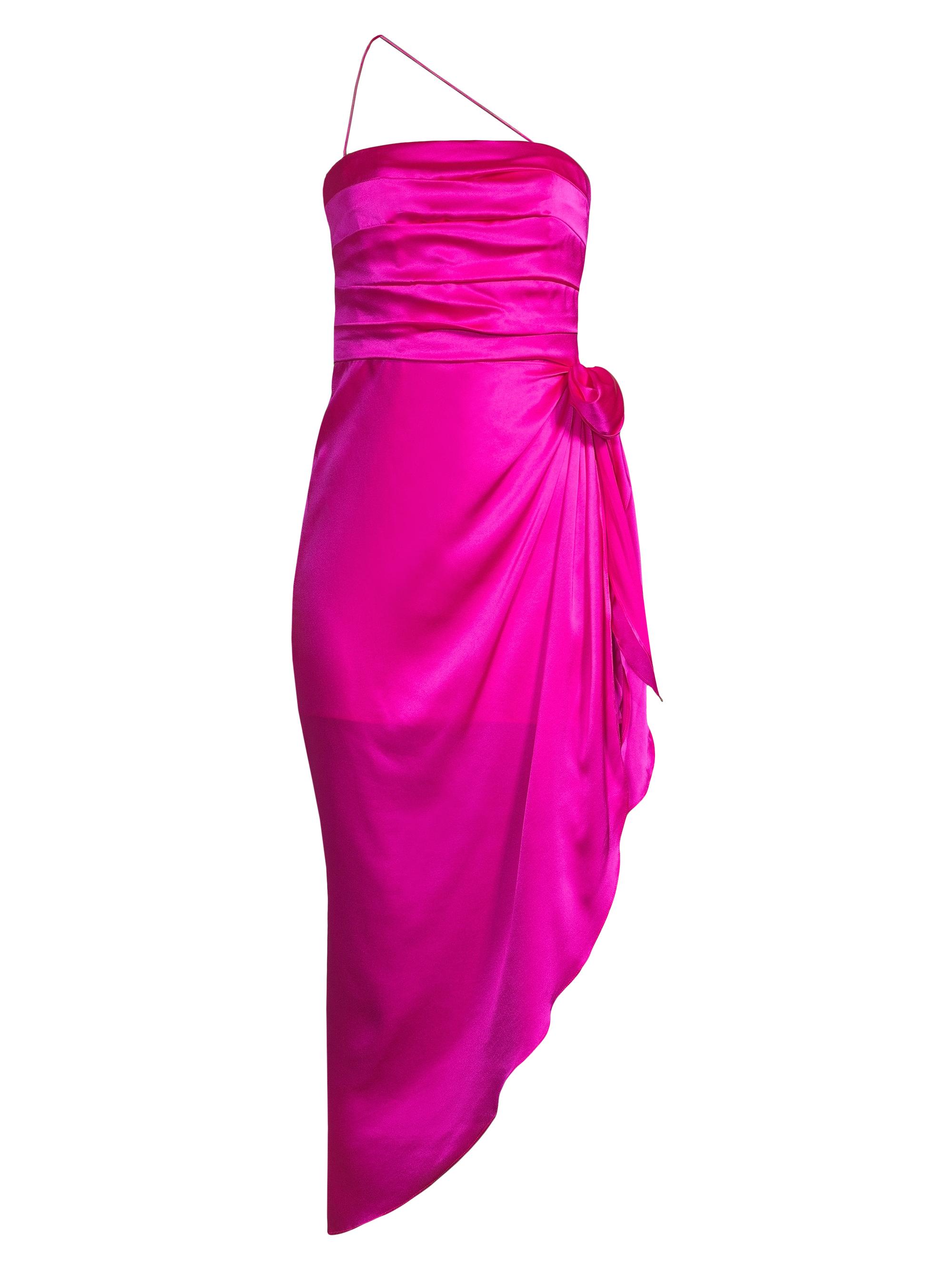 Aiifos Women's Resort Nights Erin Draped Dress - Hot Pink