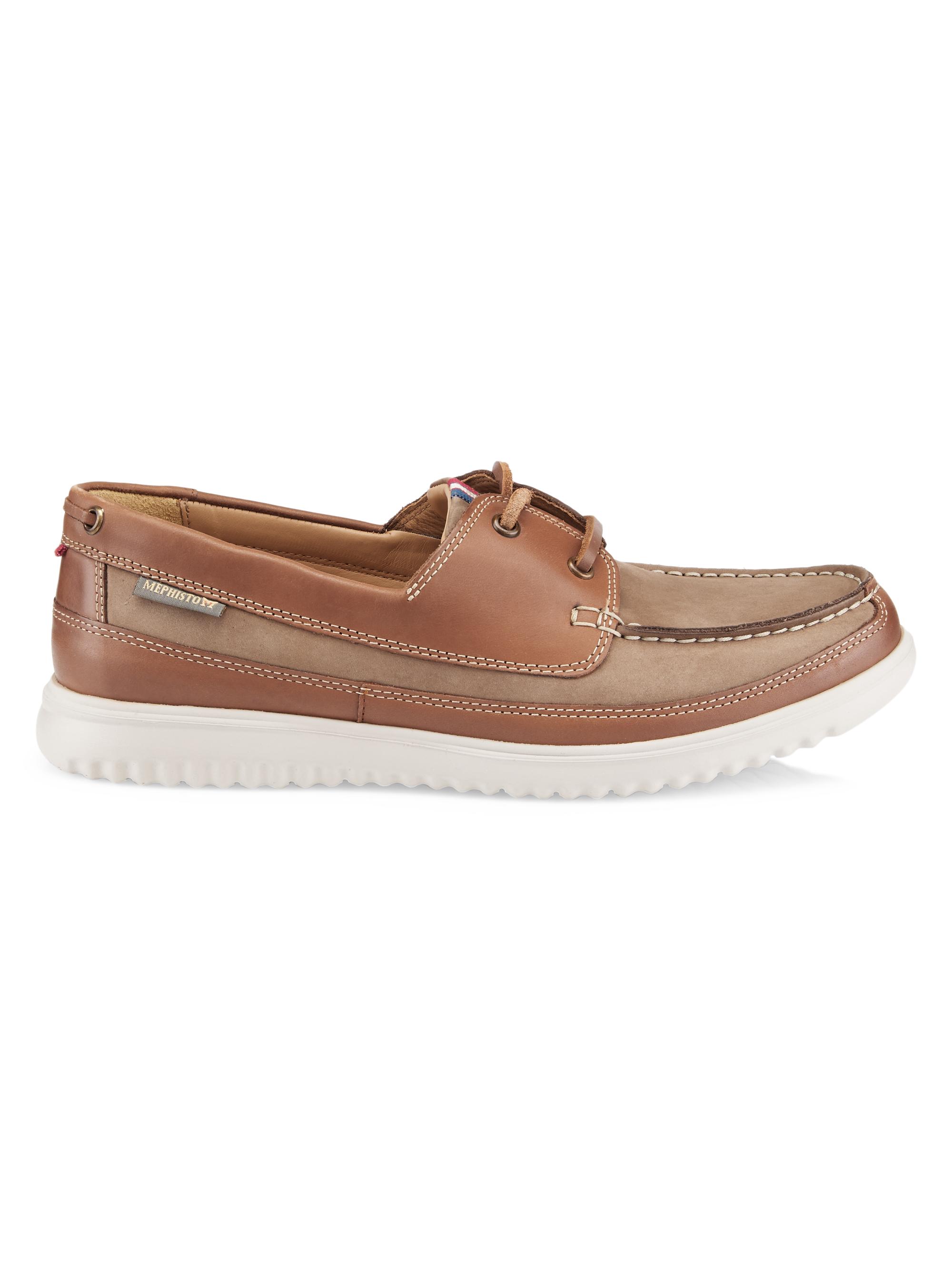 Mephisto Men's Trevis Leather Boat Shoes - Taupe
