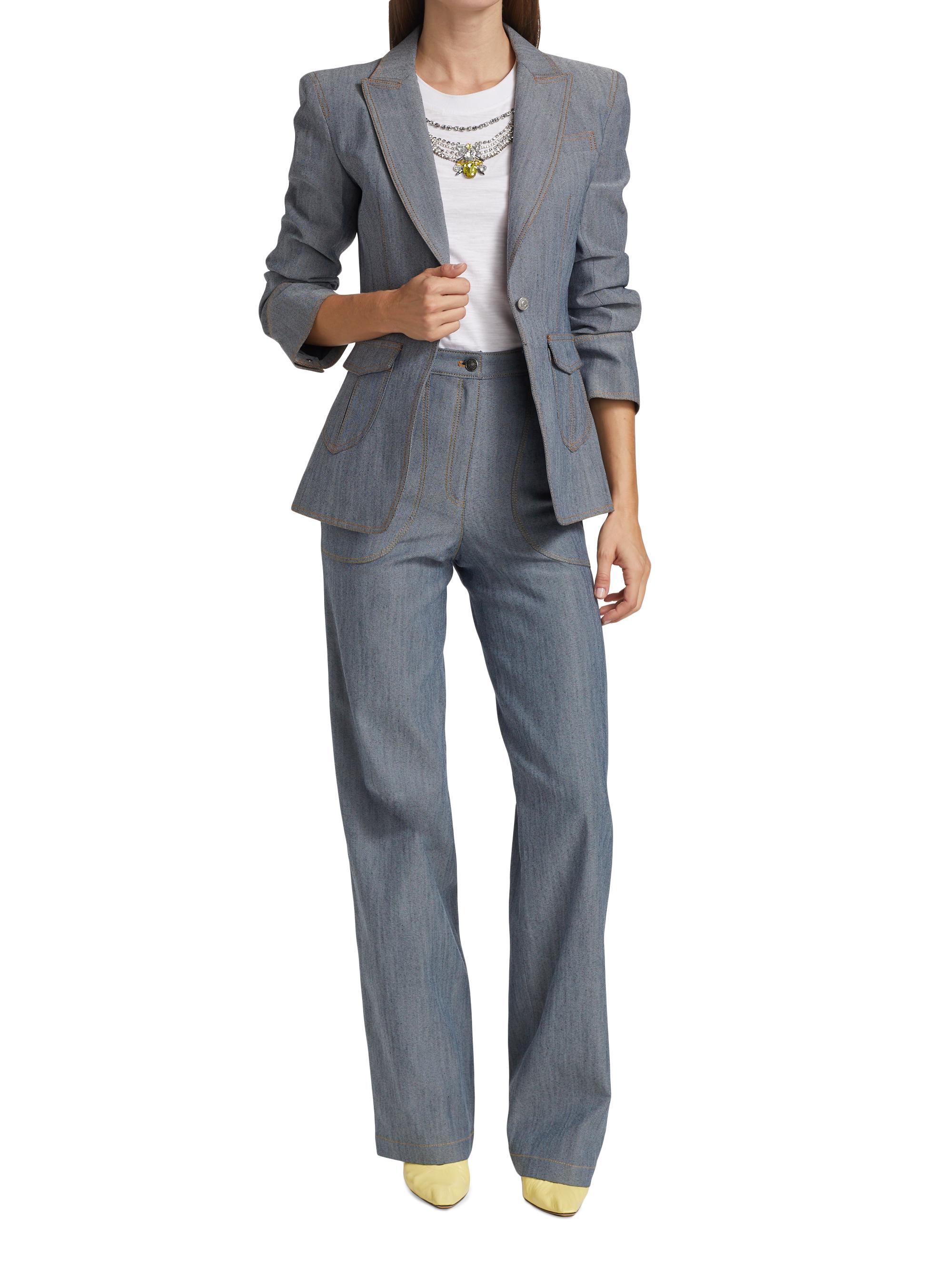 Cinq à Sept Louisa Gathered Sleeve Jacket | Saks Fifth Avenue