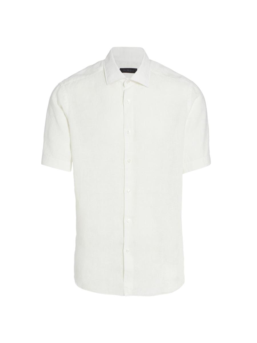 Saks Fifth Avenue COLLECTION Short-Sleeve Linen Shirt | Saks