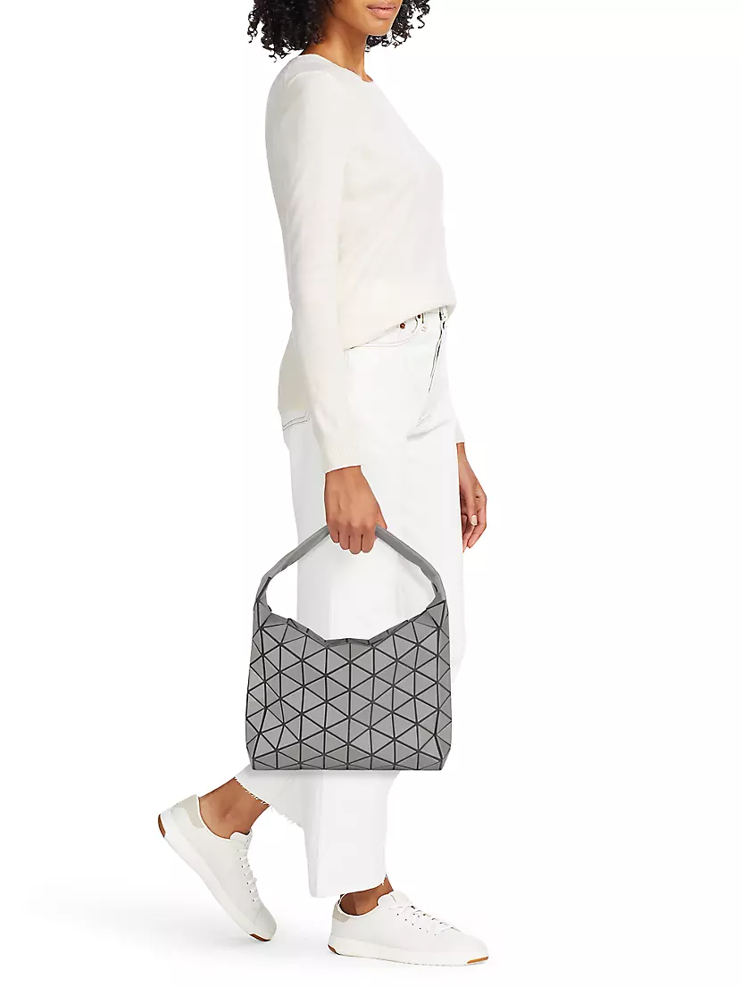 BAO BAO ISSEY MIYAKE CRYSTAL GLOSS Mini Shoulder Bag White