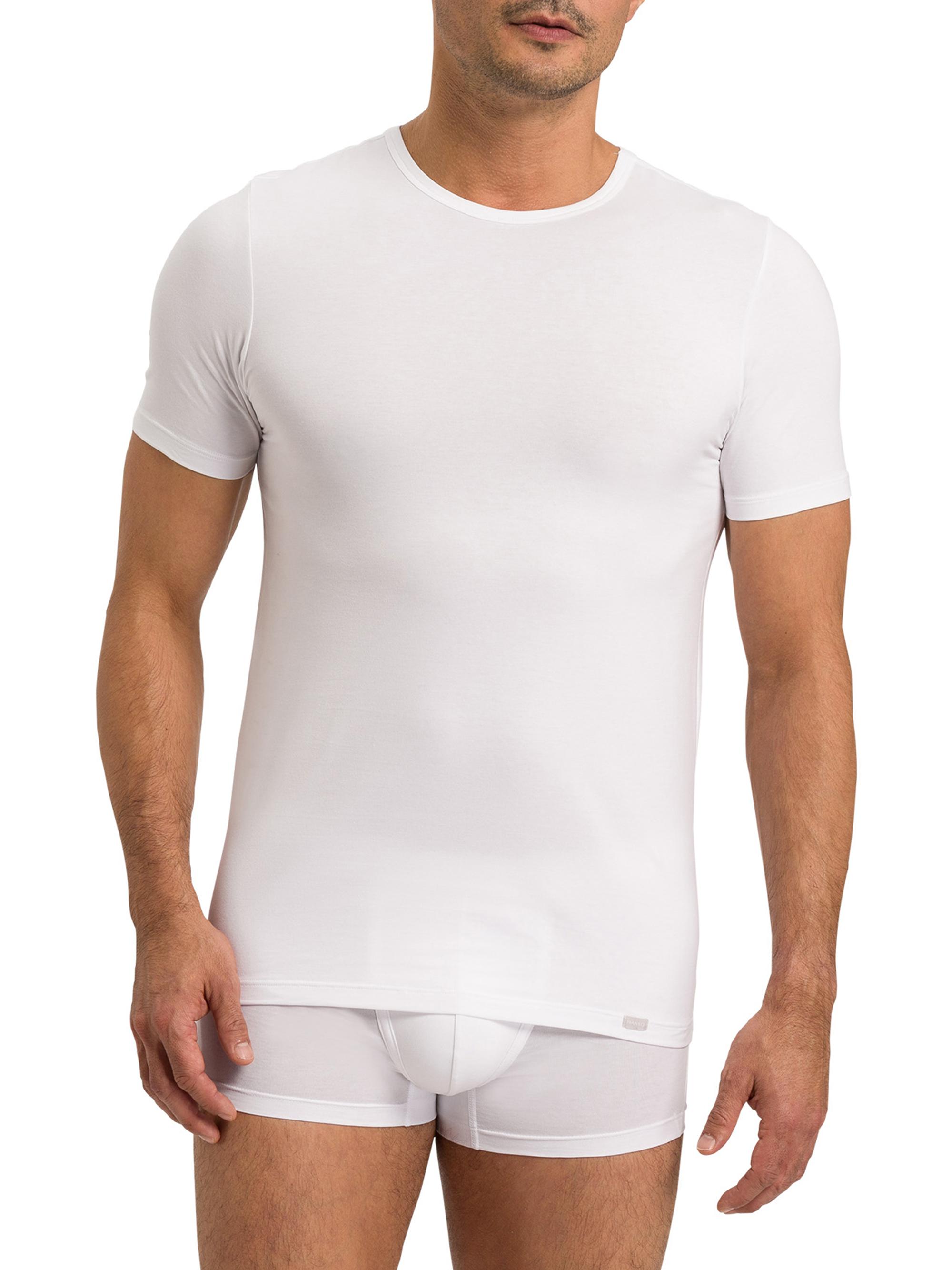Hanro Men's Two-Pack Cotton Essentials T-Shirt - White