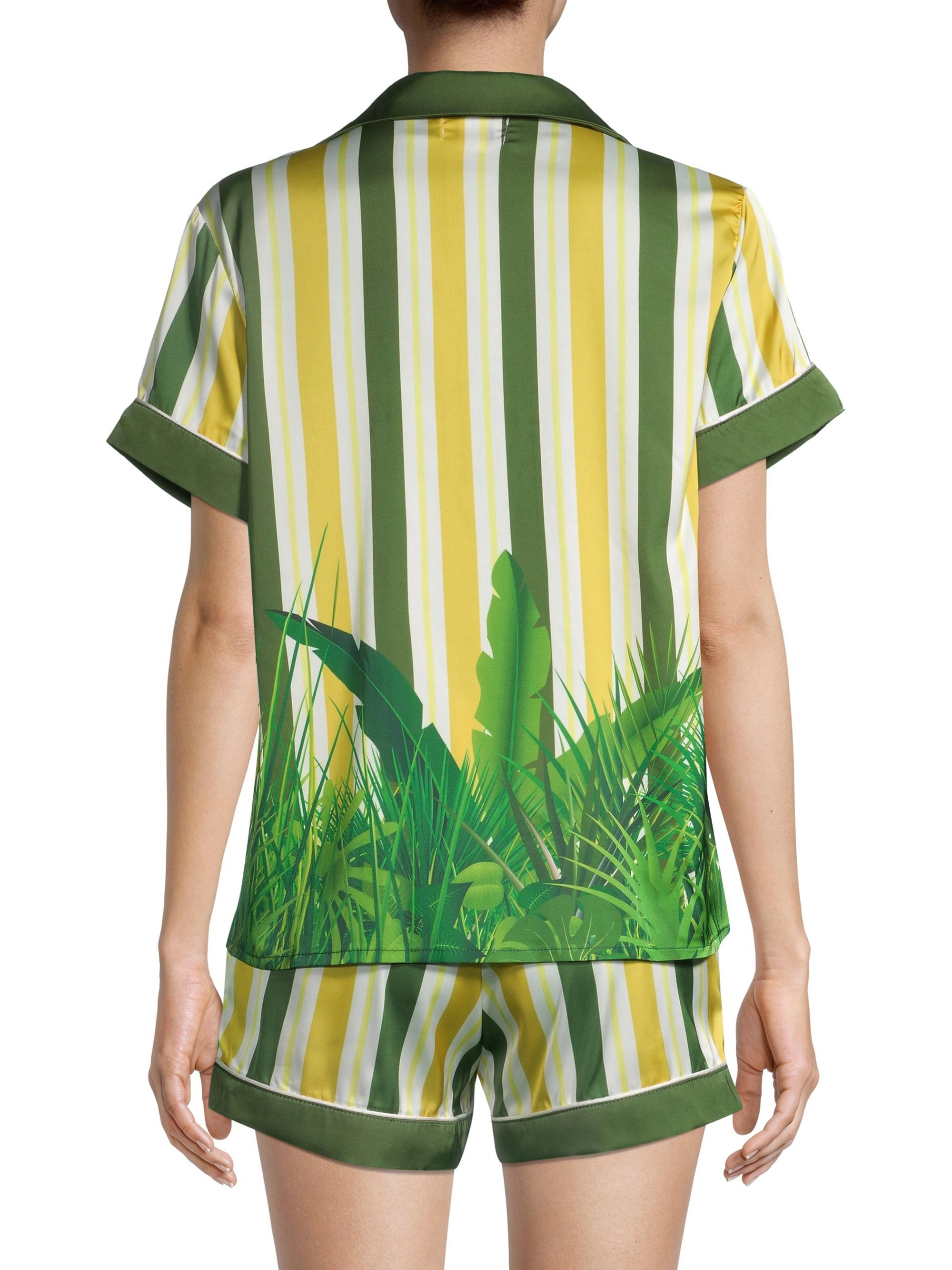 Averie Women's Two-Piece Uma Gorilla Stripe Pajama Set | Thumbnail 5