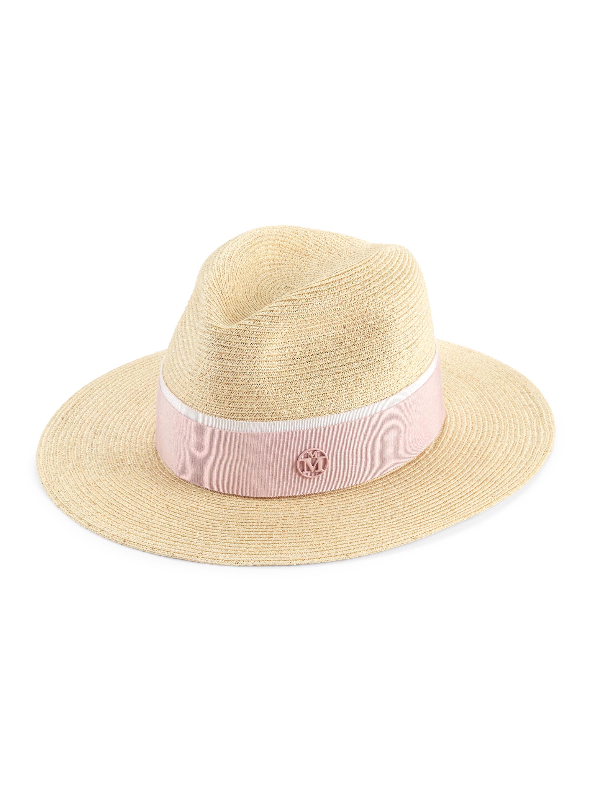Maison Michel Women's Henrietta Natural Straw Hat - Natural Pink