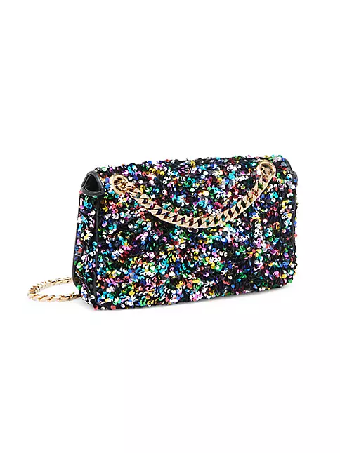Multicolour Synthetic Women Bag with Decorative Padlock and Back