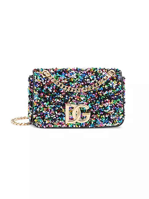 Red Valentino Crossbody Bag With Ruches And Glitter In Purple