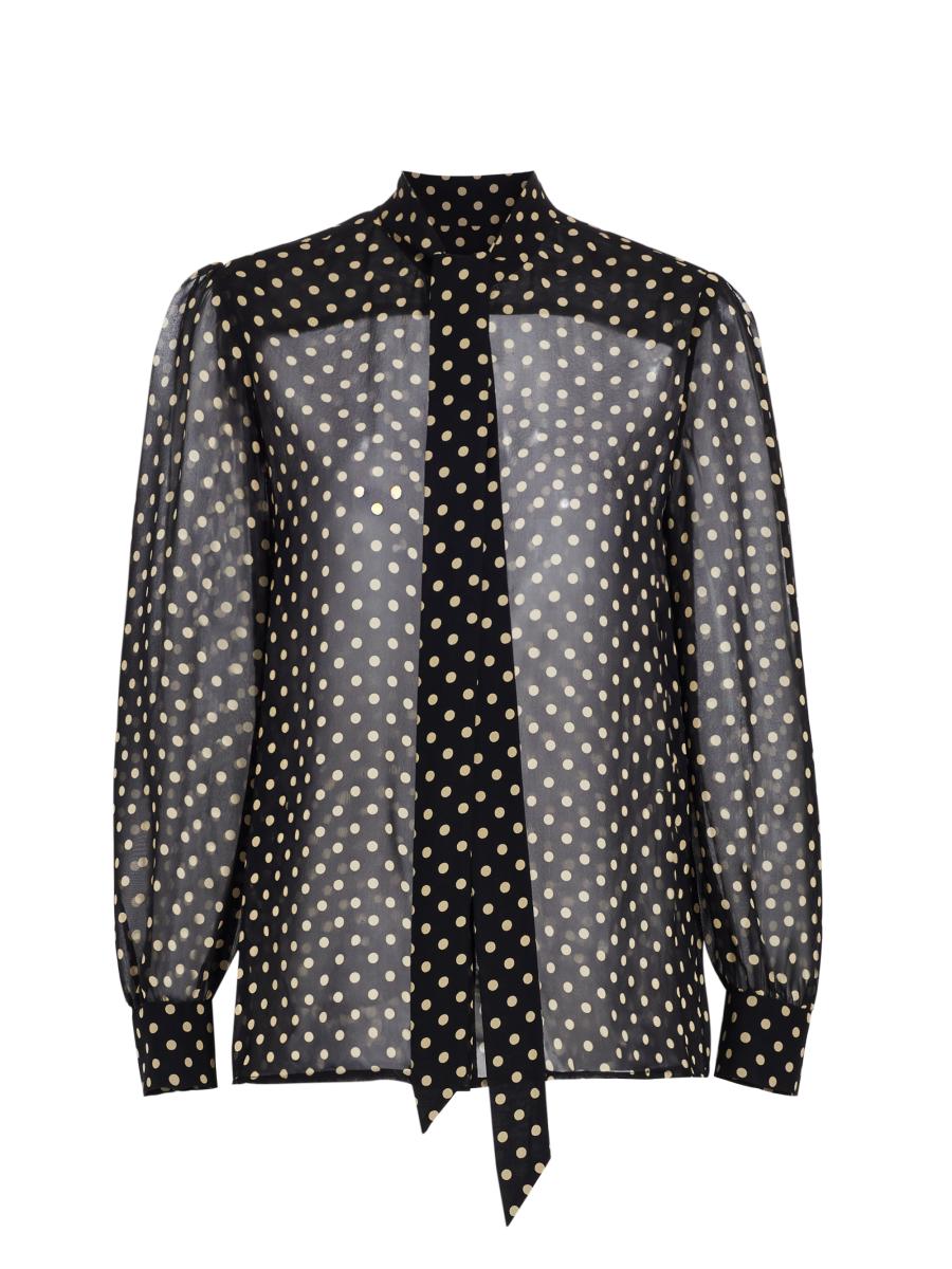 Nili Lotan Carina Sheer Silk Top Saks Fifth Avenue