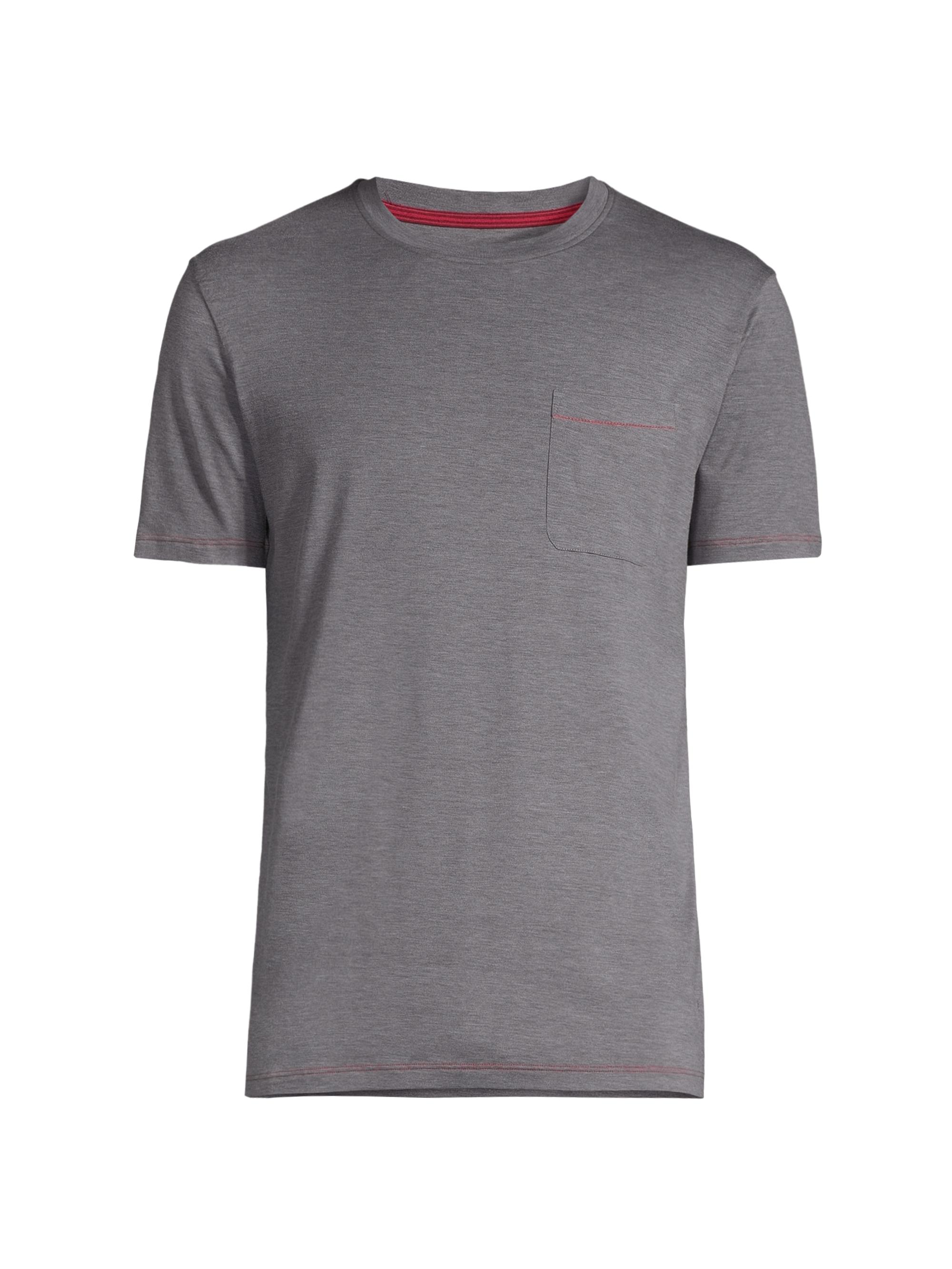 Isaia Men's Short-Sleeve Pocket T-Shirt - Grey