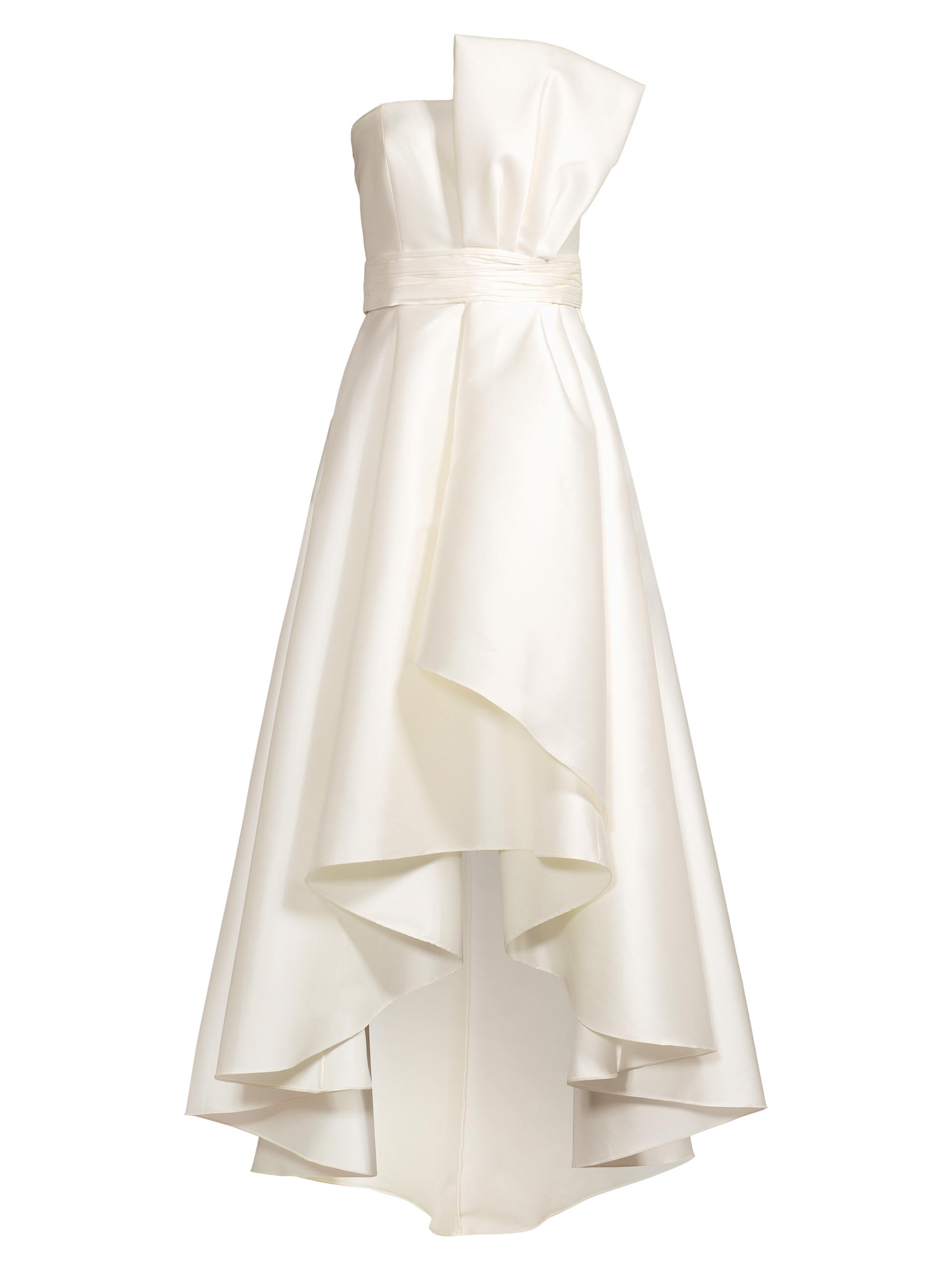Sachin & Babi Women's Tara Gathered High-Low Gown - Off White