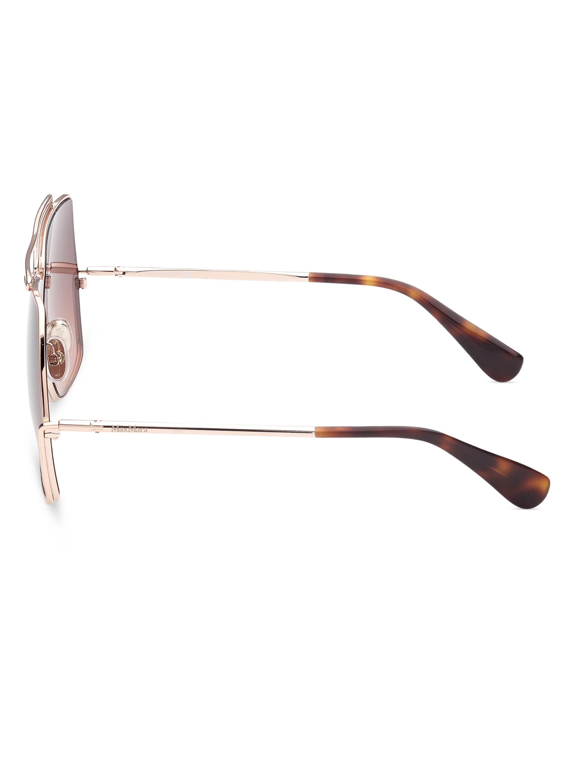 Max Mara 64MM Geometric Sunglasses | Saks Fifth Avenue
