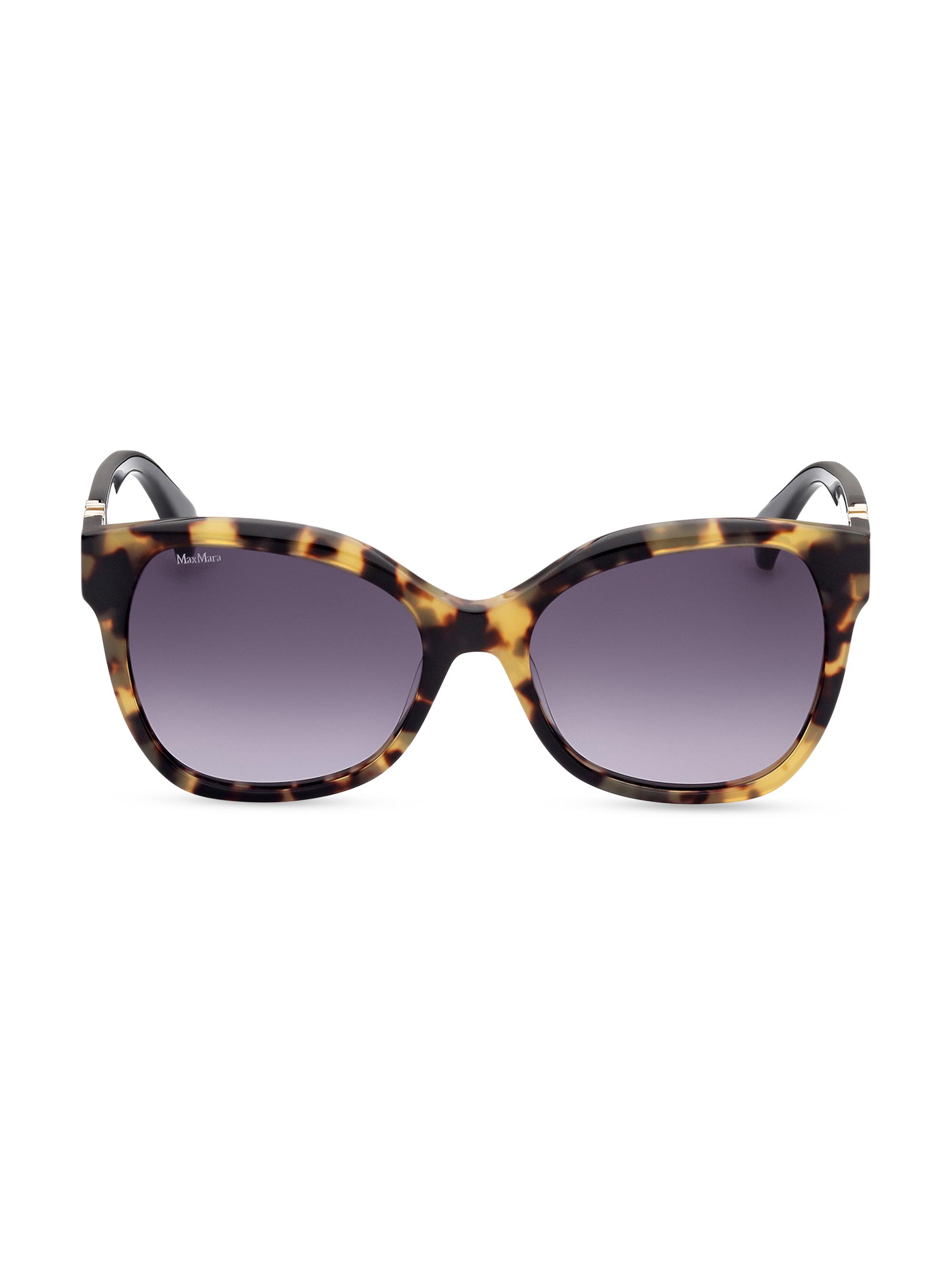 Max Mara Women's 56MM Butterfly Sunglasses - Dark Havana