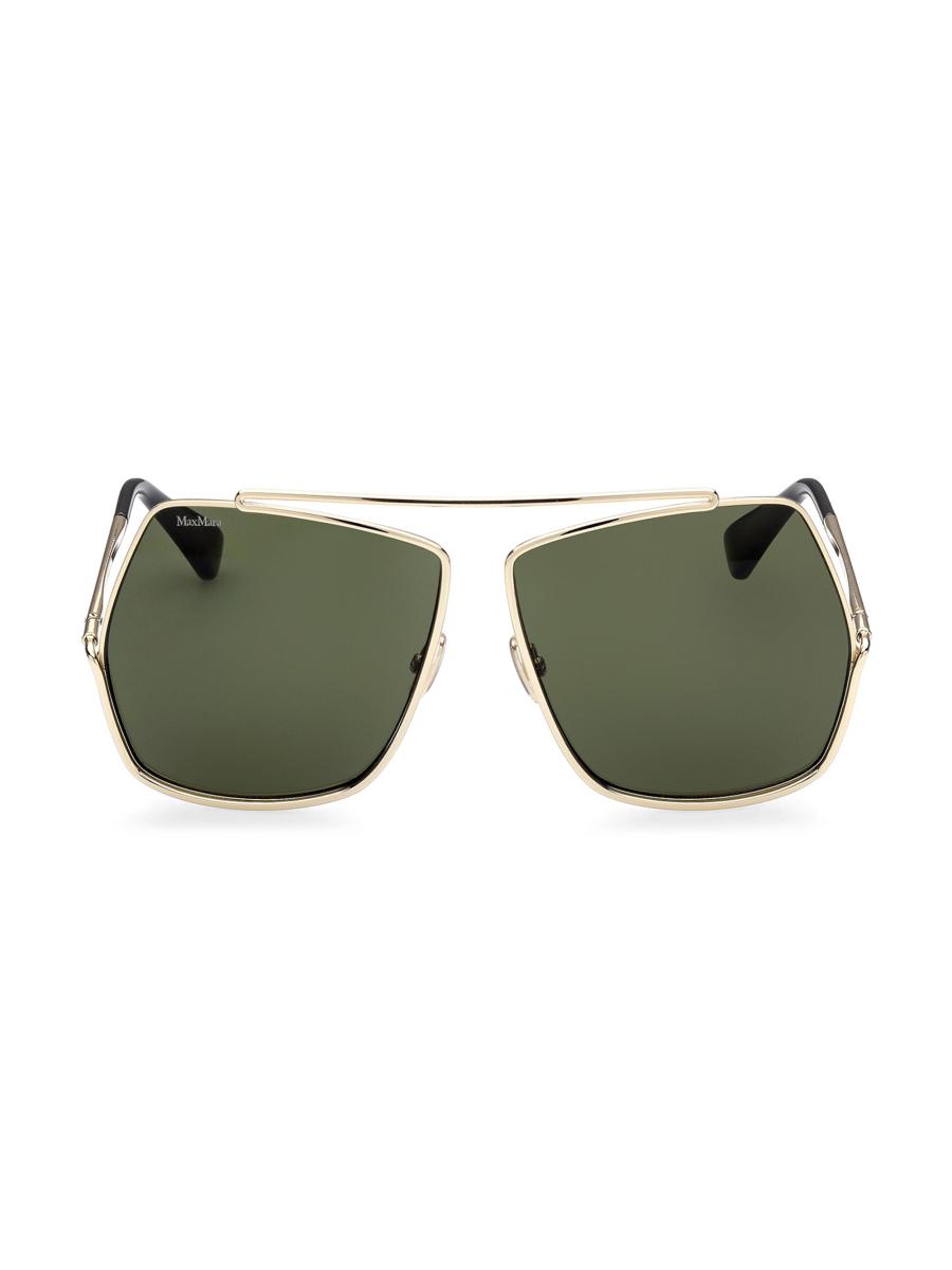 Max Mara 64MM Geometric Sunglasses | Saks Fifth Avenue display picture 1