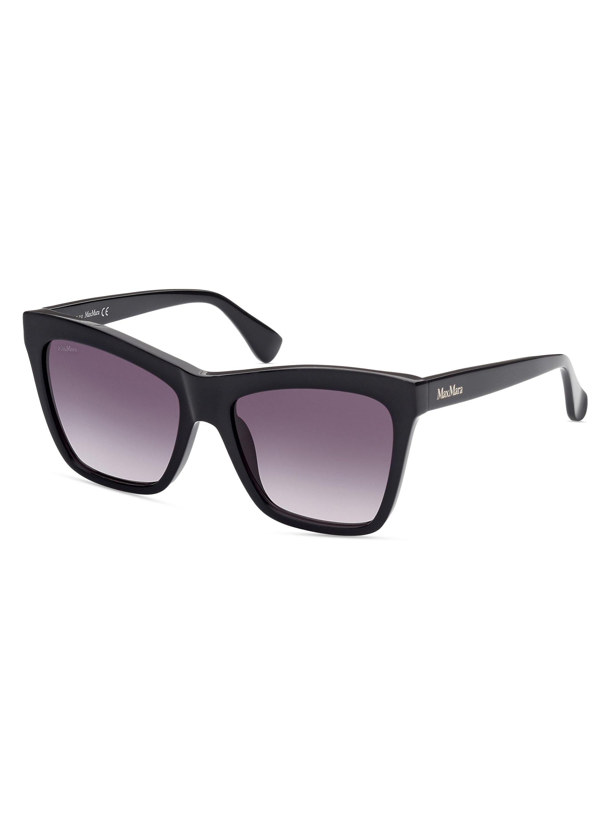 Max Mara Women's 55MM Geometric Sunglasses - Black