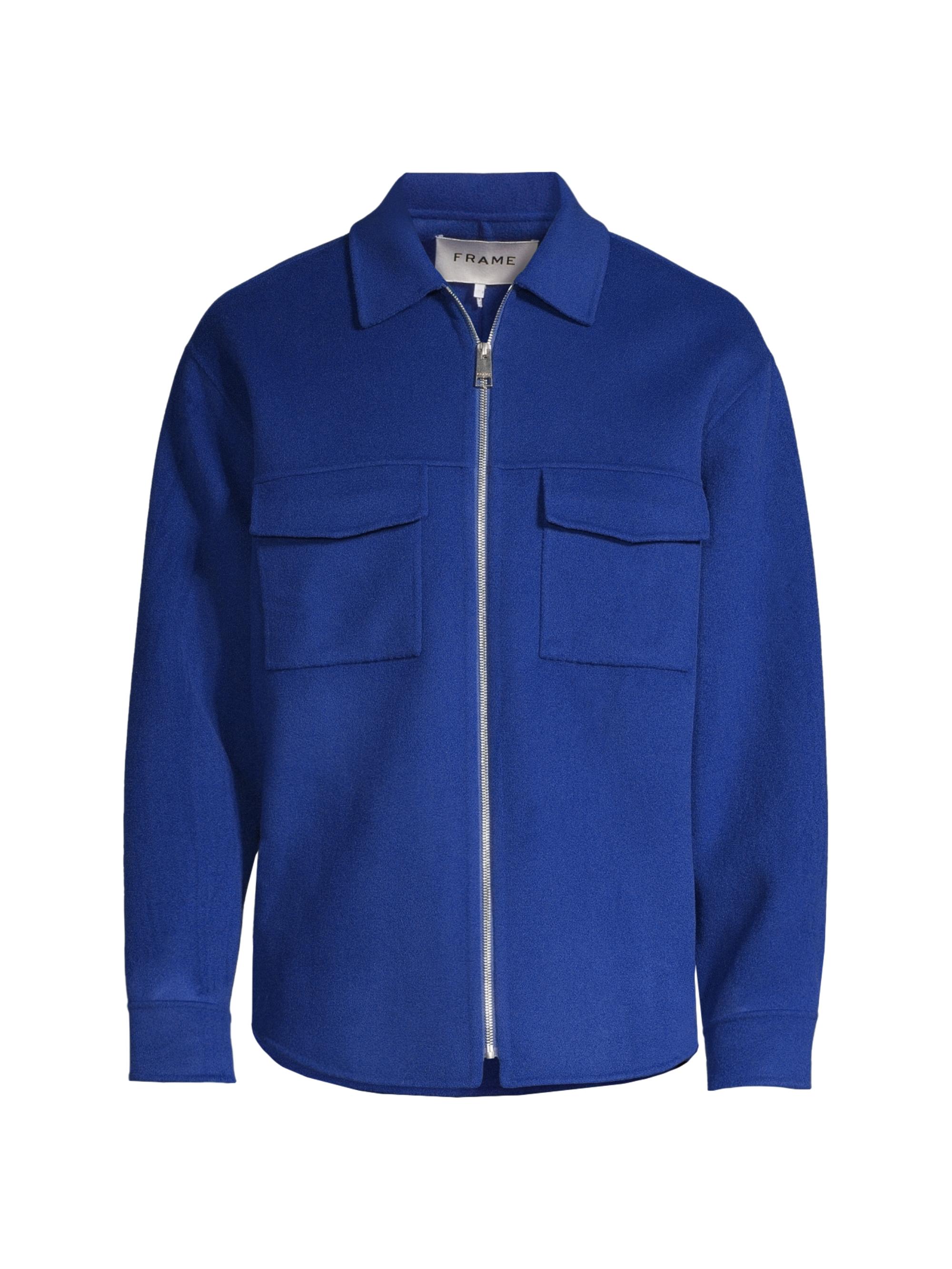 Marni wool-cashmere shirt jacket - Blue