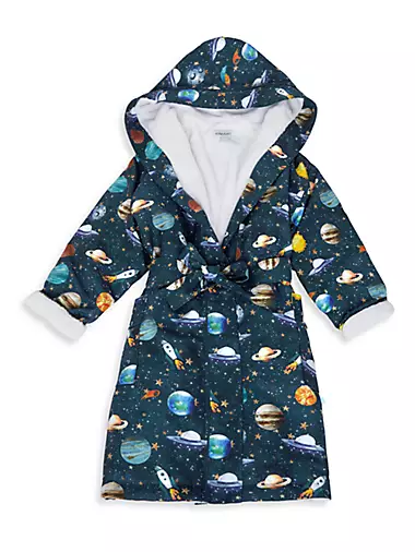 Kid's Cosmic Galaxy Plush Robe