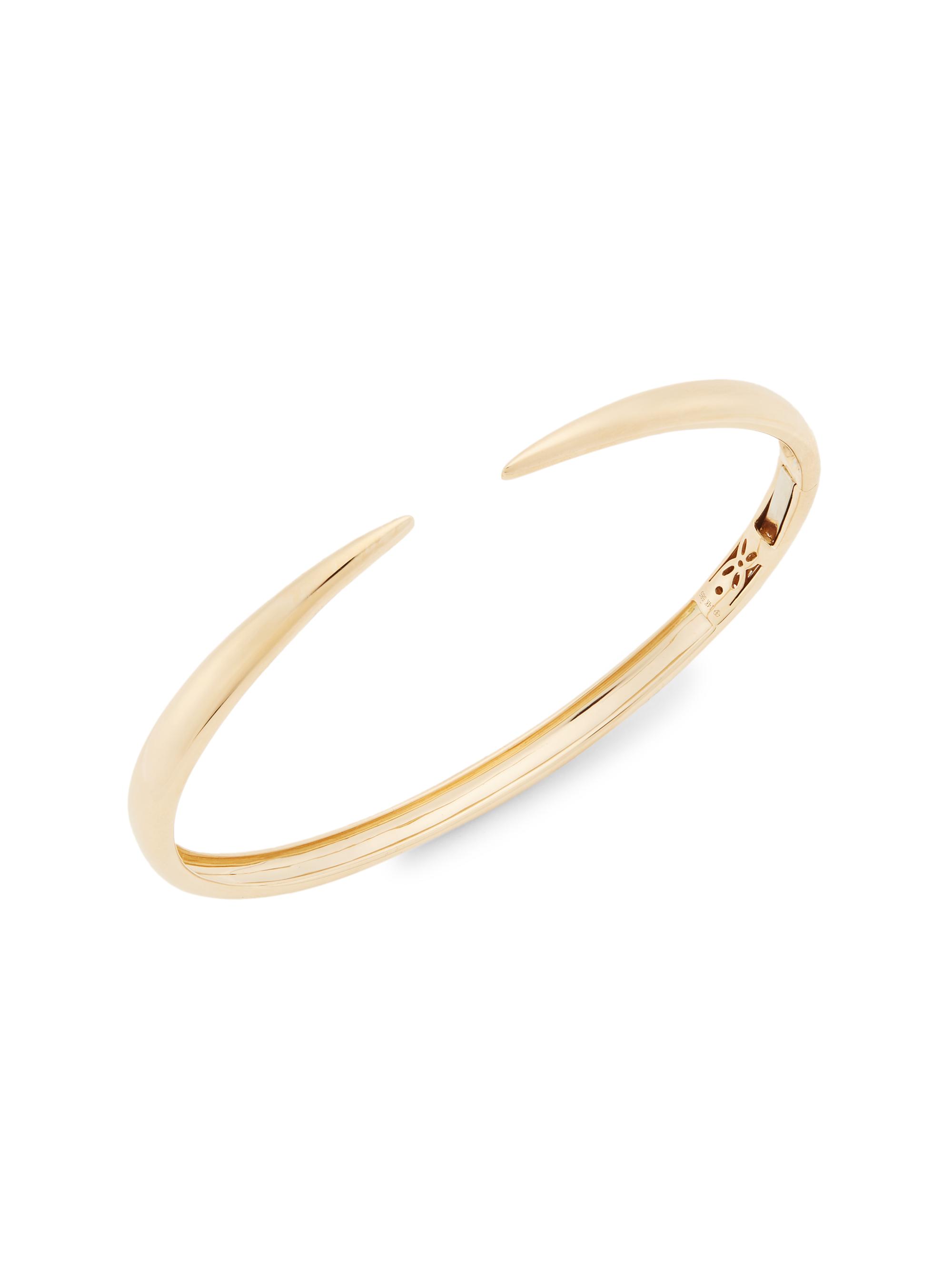 Saks Fifth Avenue Collection Women's 14K Yellow Gold Claw Bangle - Yellow Gold