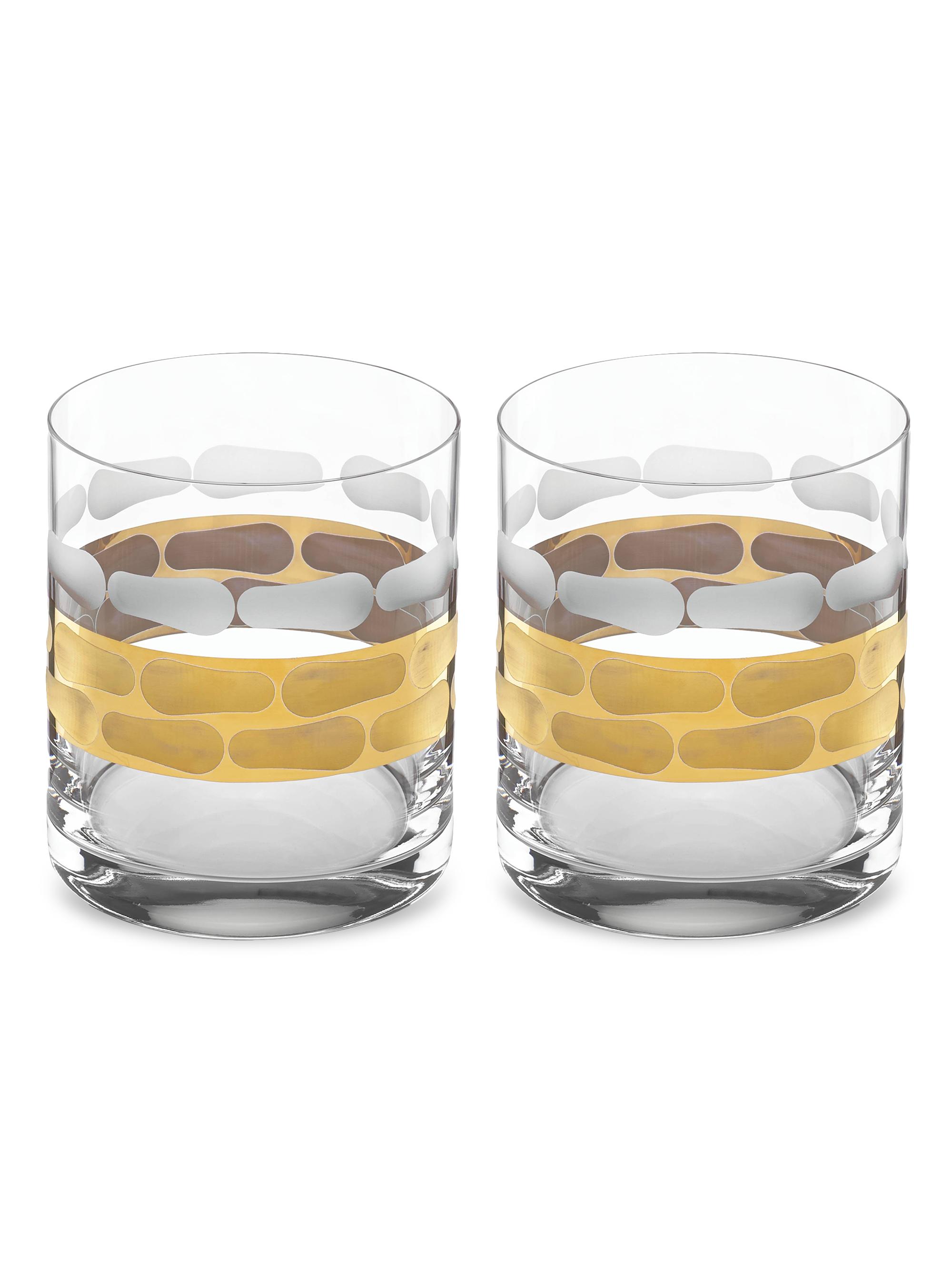 Michael Wainwright Truro Gold 2-Piece Double Old Fashioned Glass Set - Gold