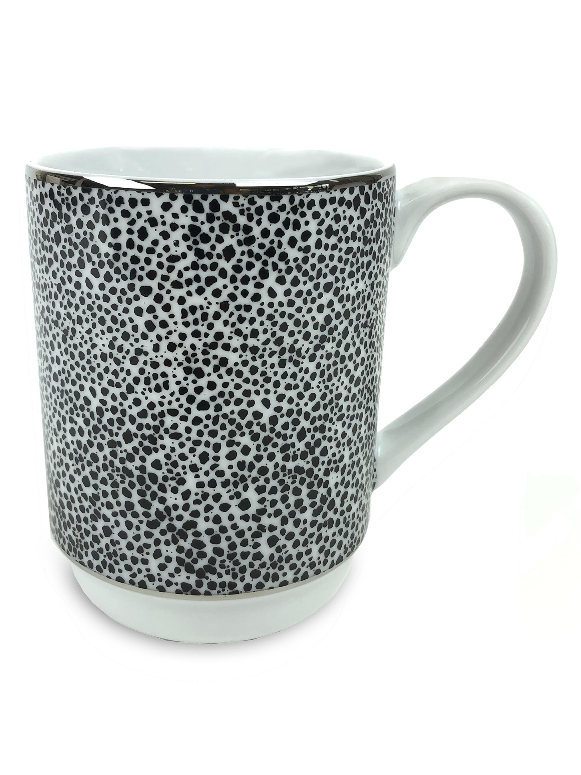 Michael Wainwright Panthera Platinum 4-Piece Mug Set - Gray