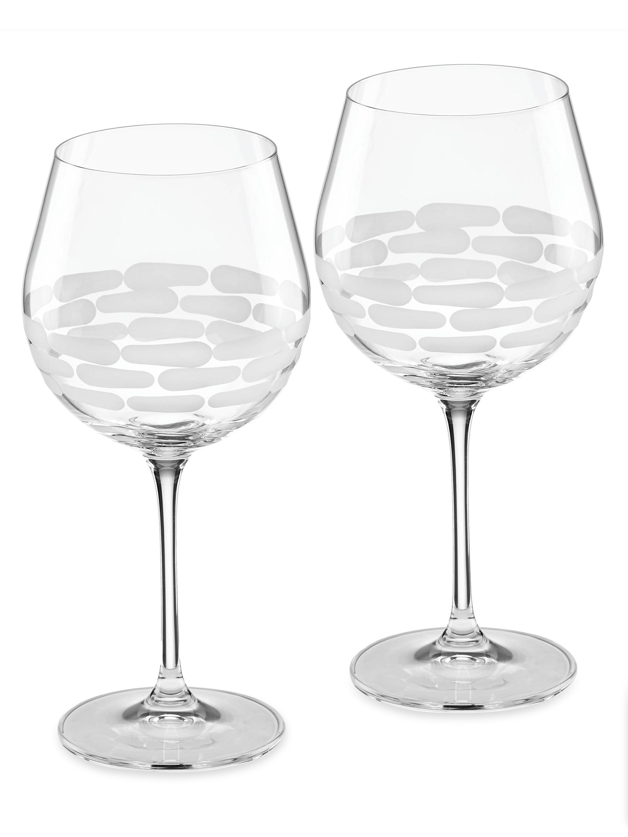 Michael Wainwright Truro Clear 2-Piece Red Wine Glass Set - White