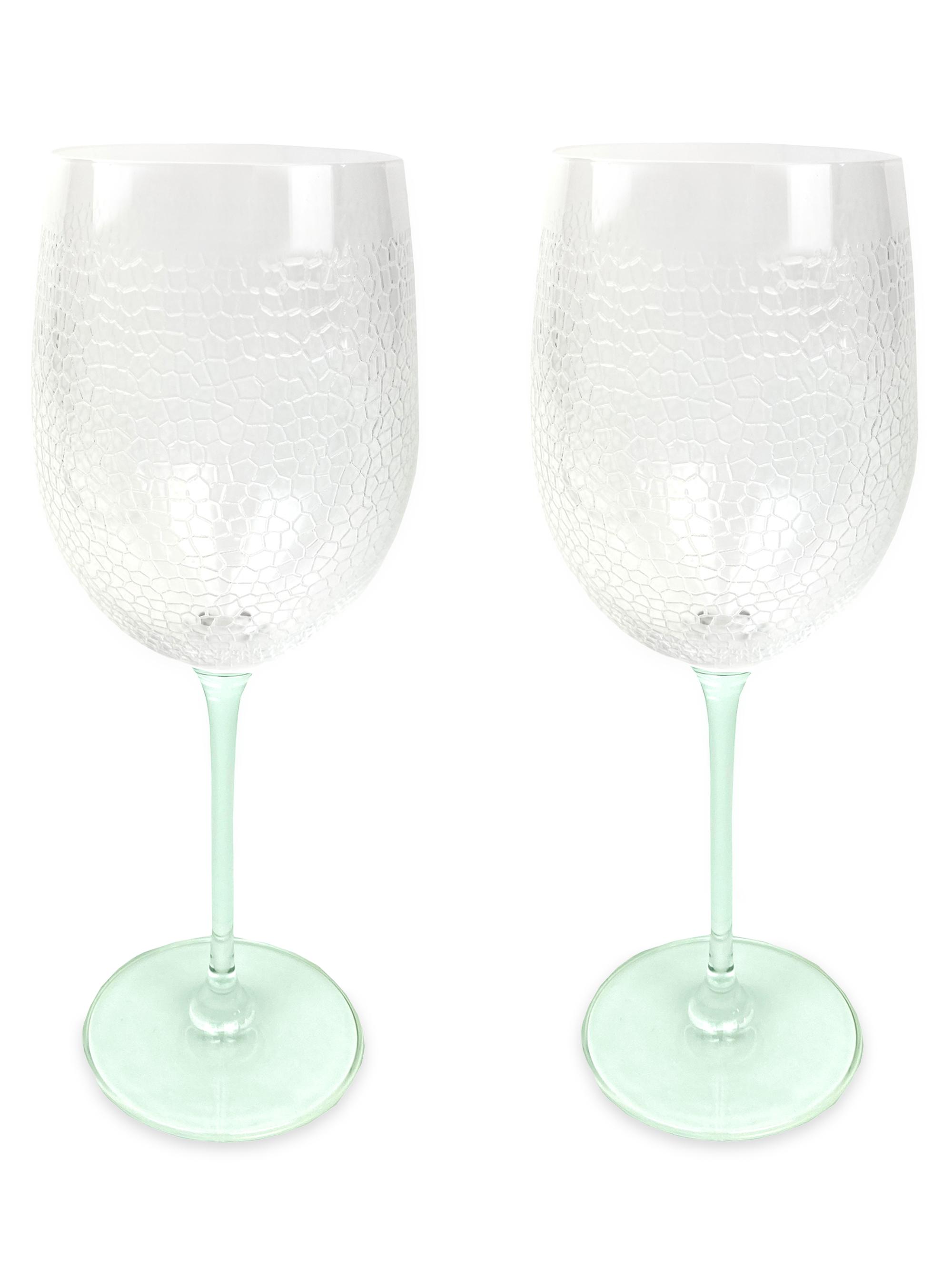 Michael Wainwright Panthera Clear 2-Piece Wine Glass Set - Clear