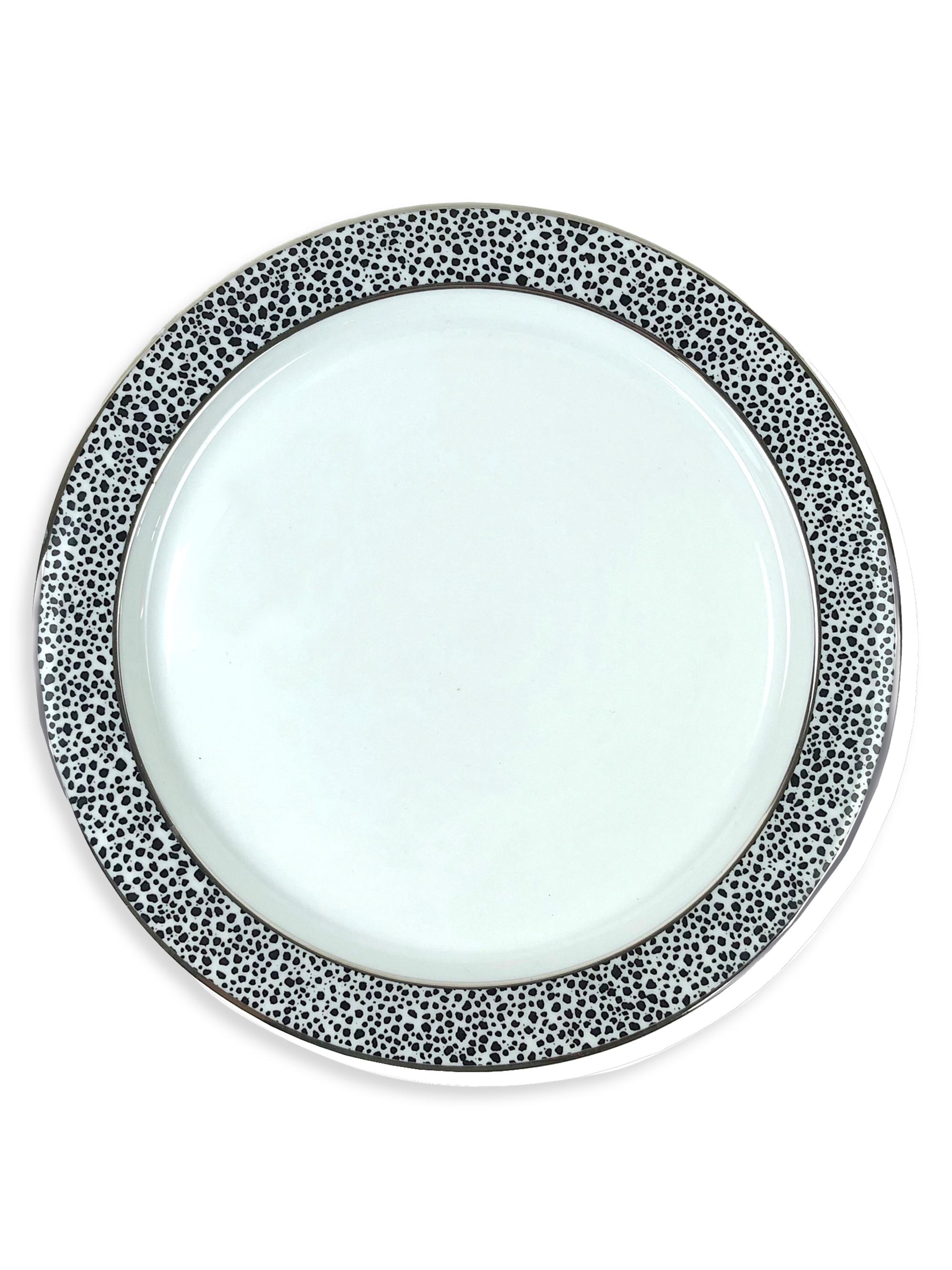 Michael Wainwright Panthera Platinum 4-Piece Salad Plate Set - Gray