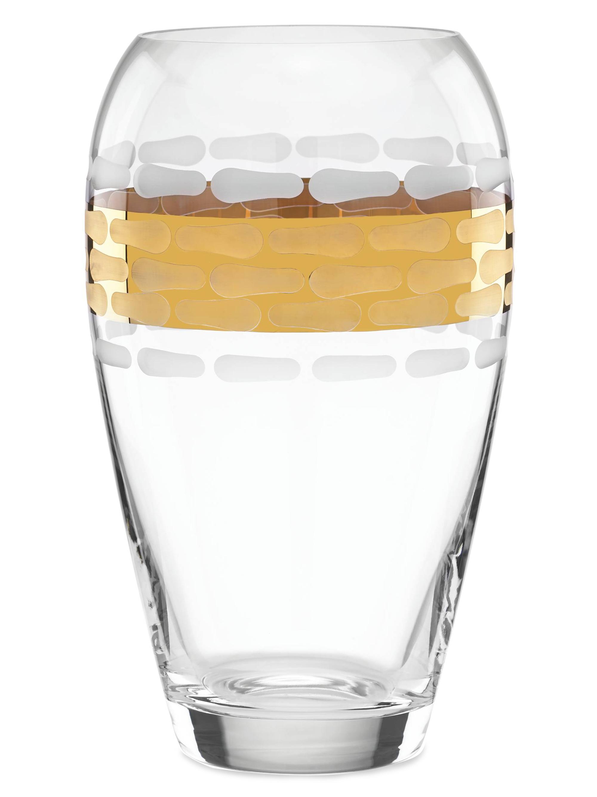 Michael Wainwright Truro Gold Glass Vase - Gold