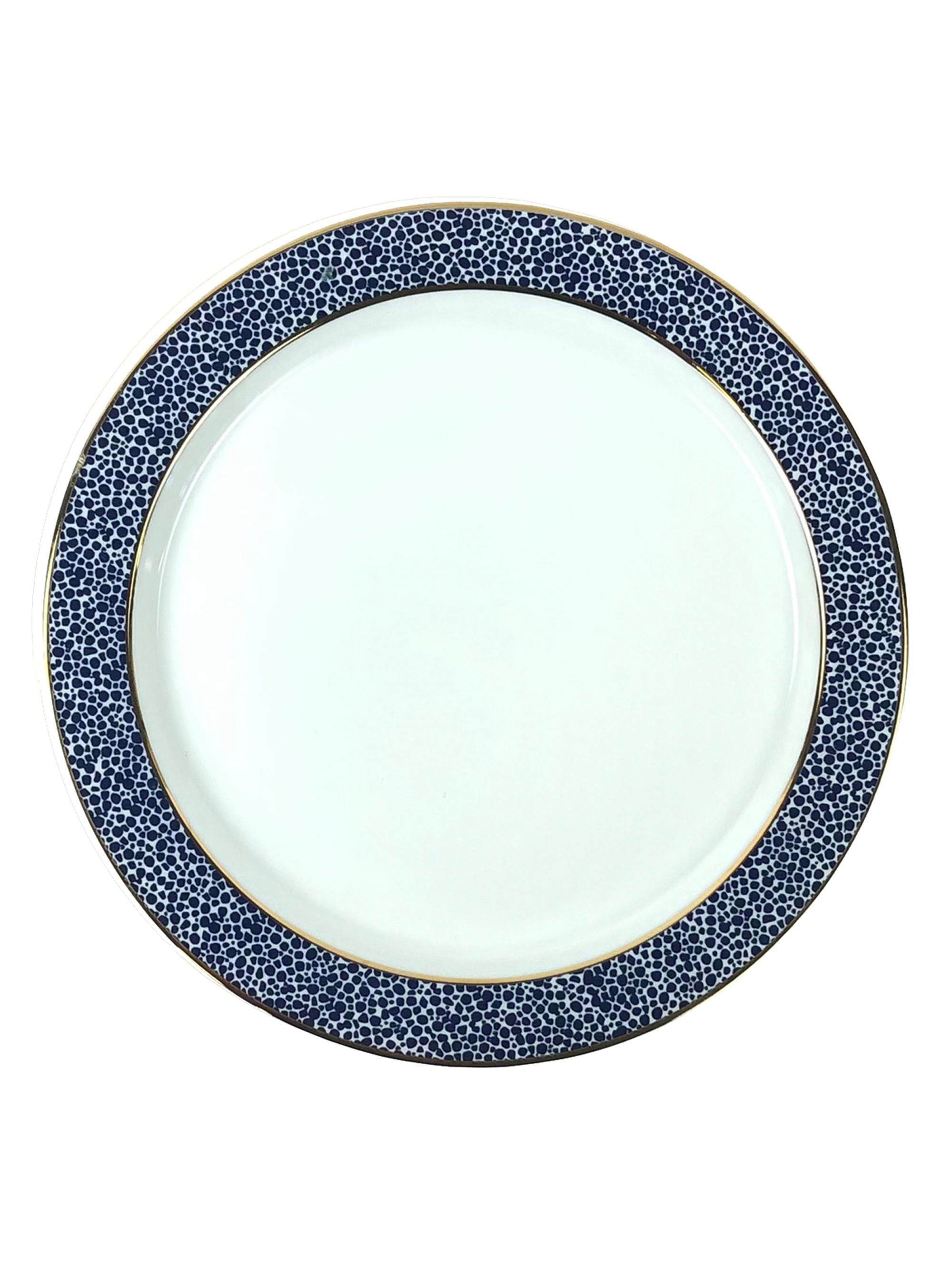 Michael Wainwright Panthera Indigo 4-Piece Salad Plate Set - Blue