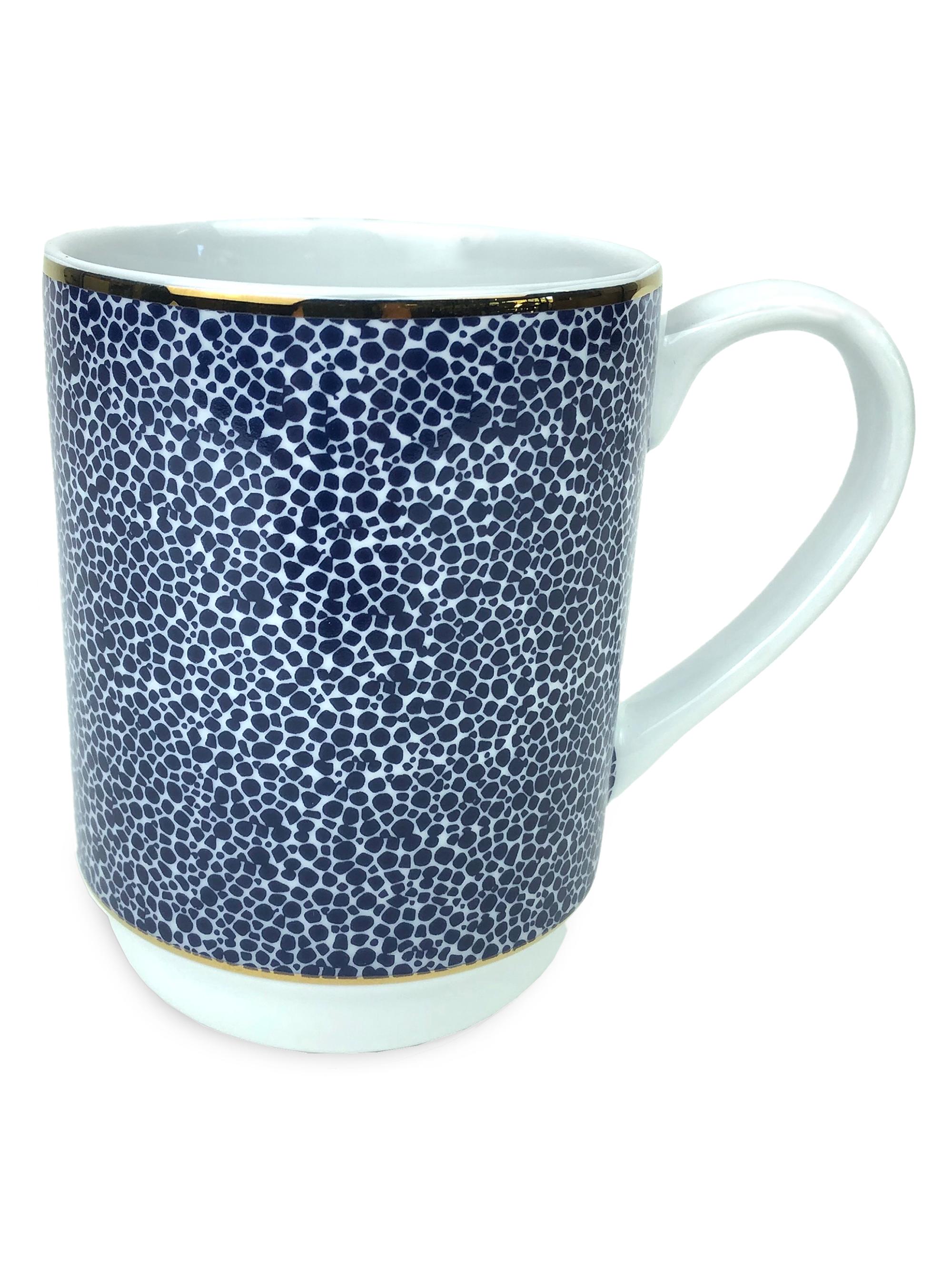 Michael Wainwright Panthera Indigo 4-Piece Mug Set - Blue