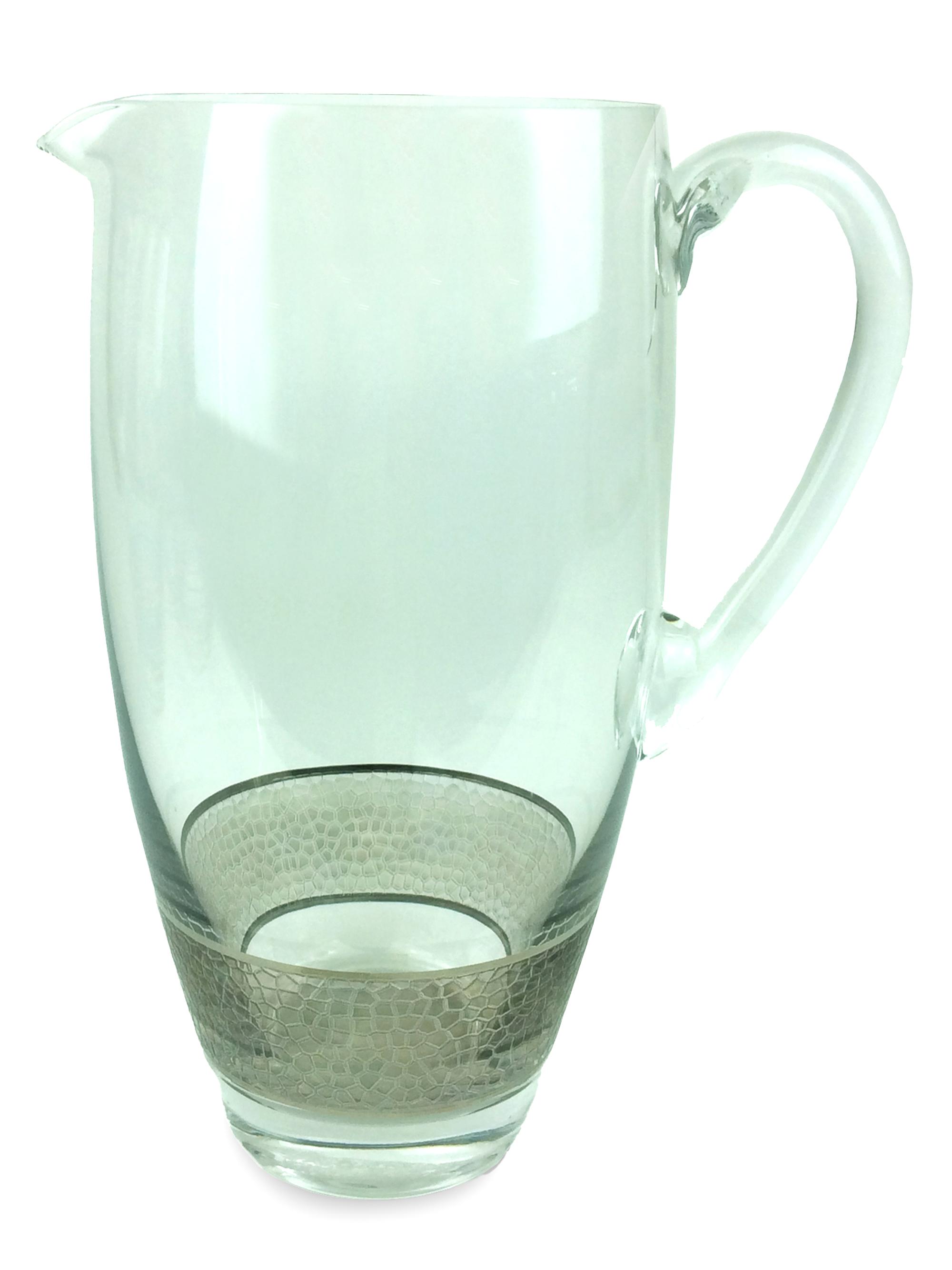 Michael Wainwright Panthera Platinum Glass Pitcher - Gray