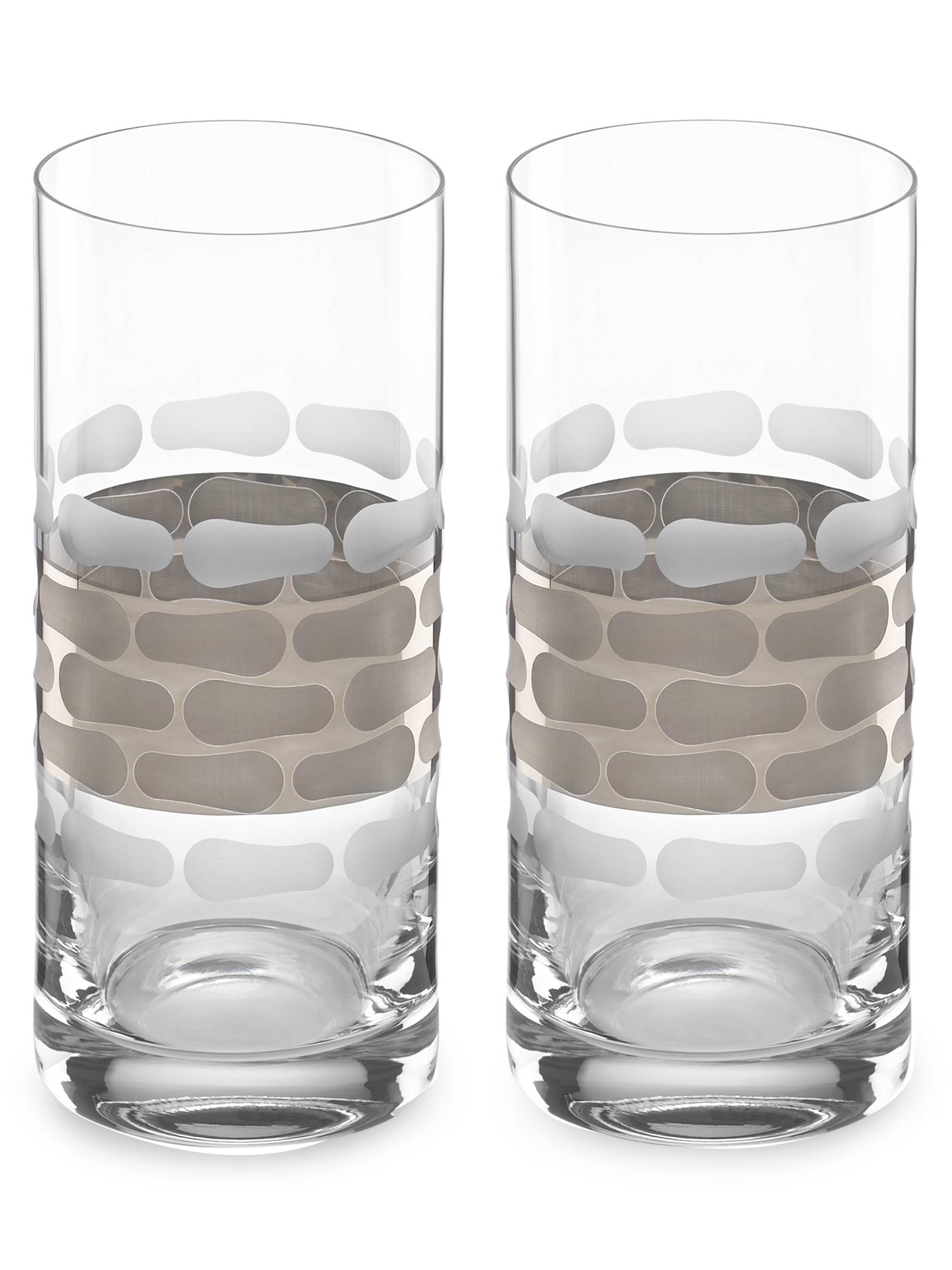 Michael Wainwright Truro Platinum 2-Piece Highball Glass Set - Gray