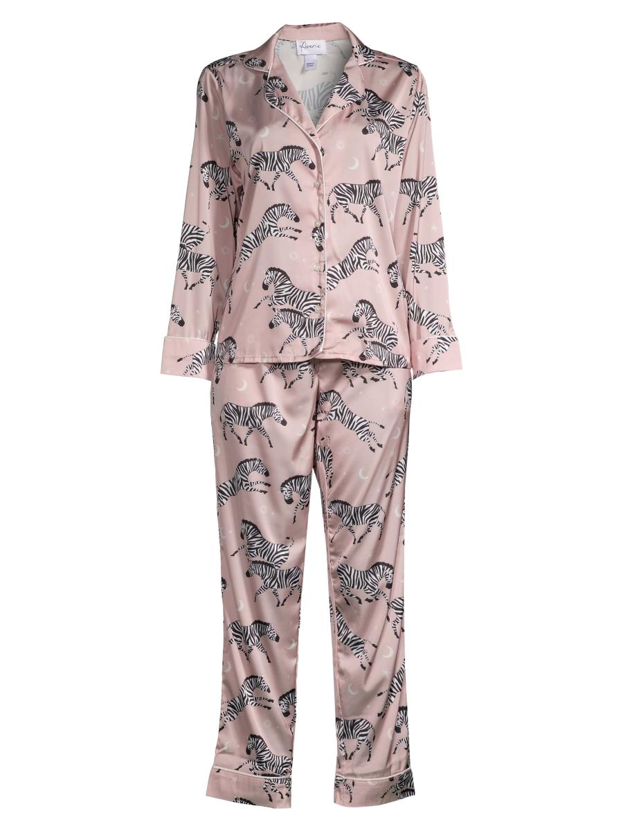 Averie Two-Piece Zebra Print Pajama Set Saks Fifth Avenue