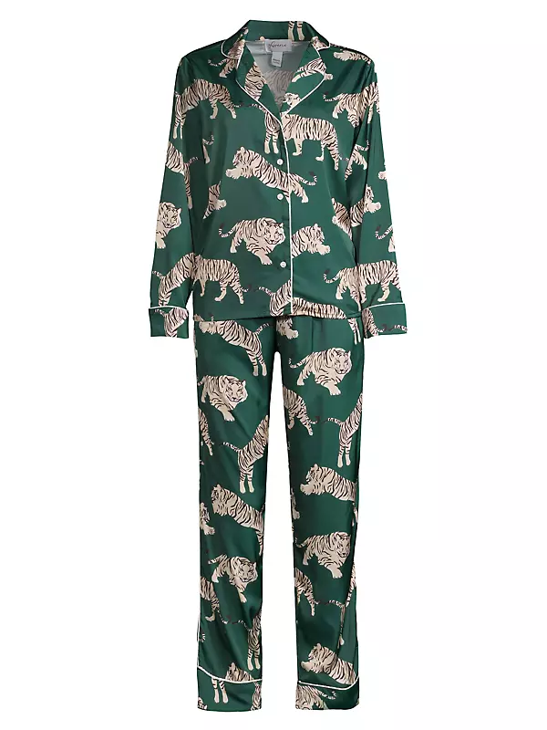 Shop Averie Sleep Two-Piece Tiger Print Pajama Set