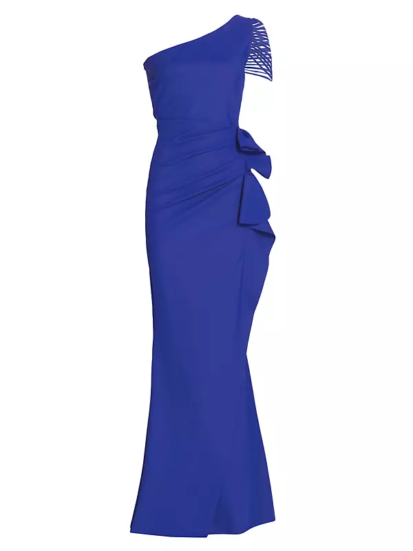 Amparo One-Shoulder Jersey Gown