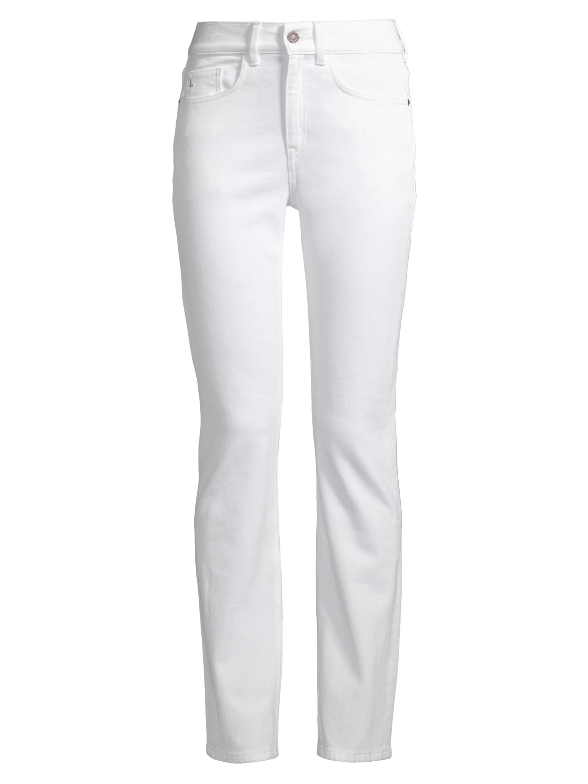 Lafayette 148 New York Women's Reeve High-Rise Stretch Straight-Leg Jeans - Washed Plaster