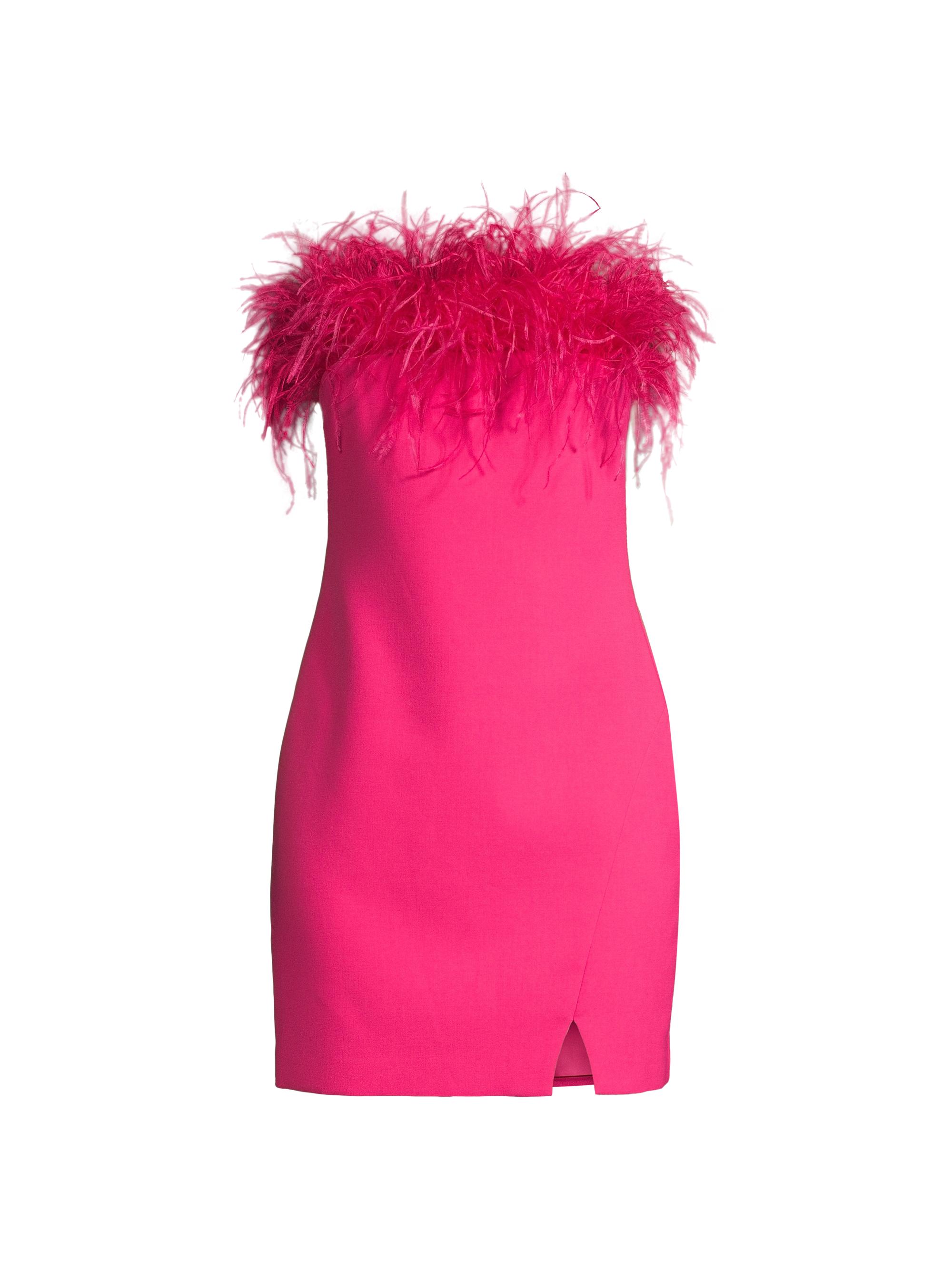 Likely Women's Katy Feather Minidress - Fuchsia