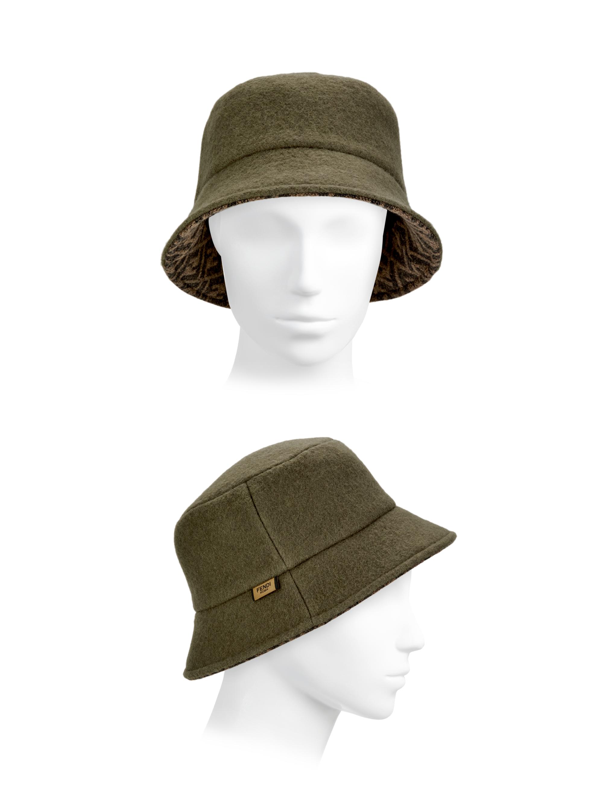 Fendi FFロゴ バケットハット Fendi FF Logo Wool Bucket Hat | Saks