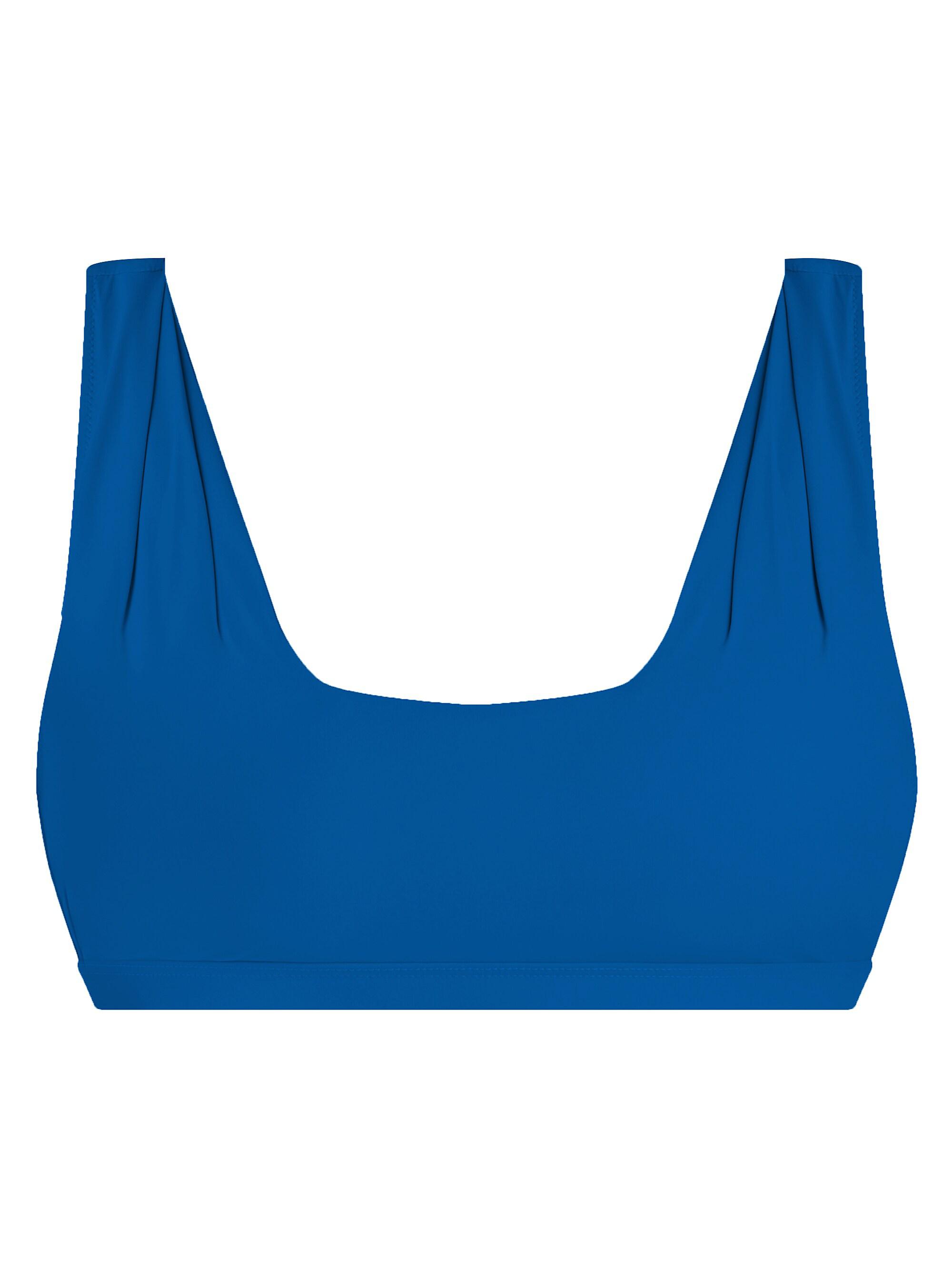 Valimare Women's Como Pleated Bikini Top - Mineral Blue