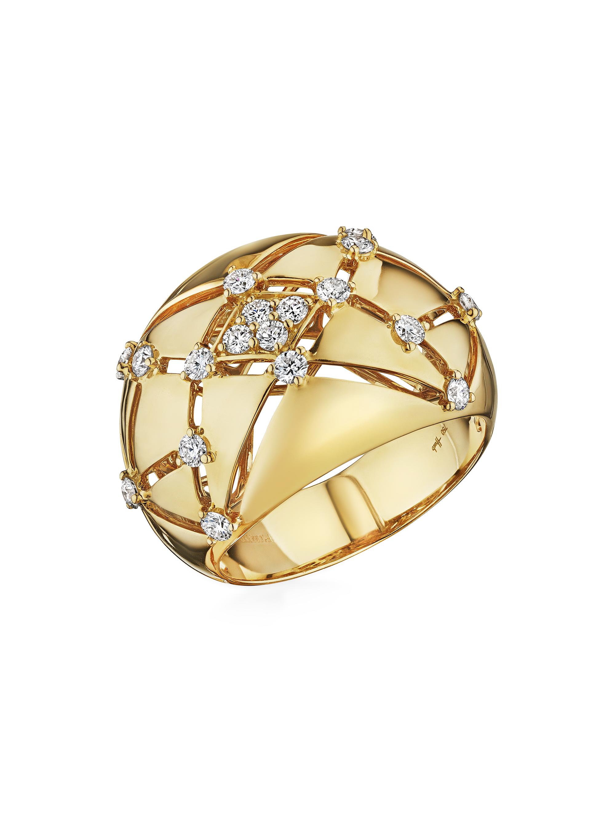 Hueb Women's Estelar 18K Gold & Diamond Ring - Yellow Gold
