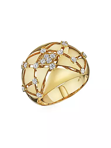 Estelar 18K Gold & Diamond Ring