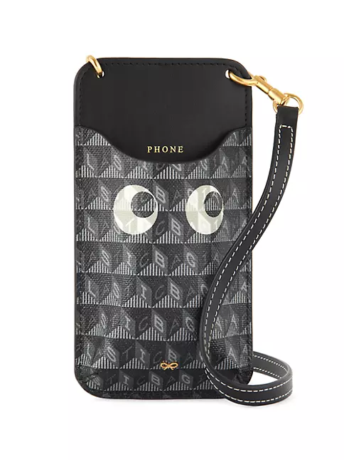 Shop Anya Hindmarch I Am A Plastic Bag Eyes Phone Pouch-On-Strap ...