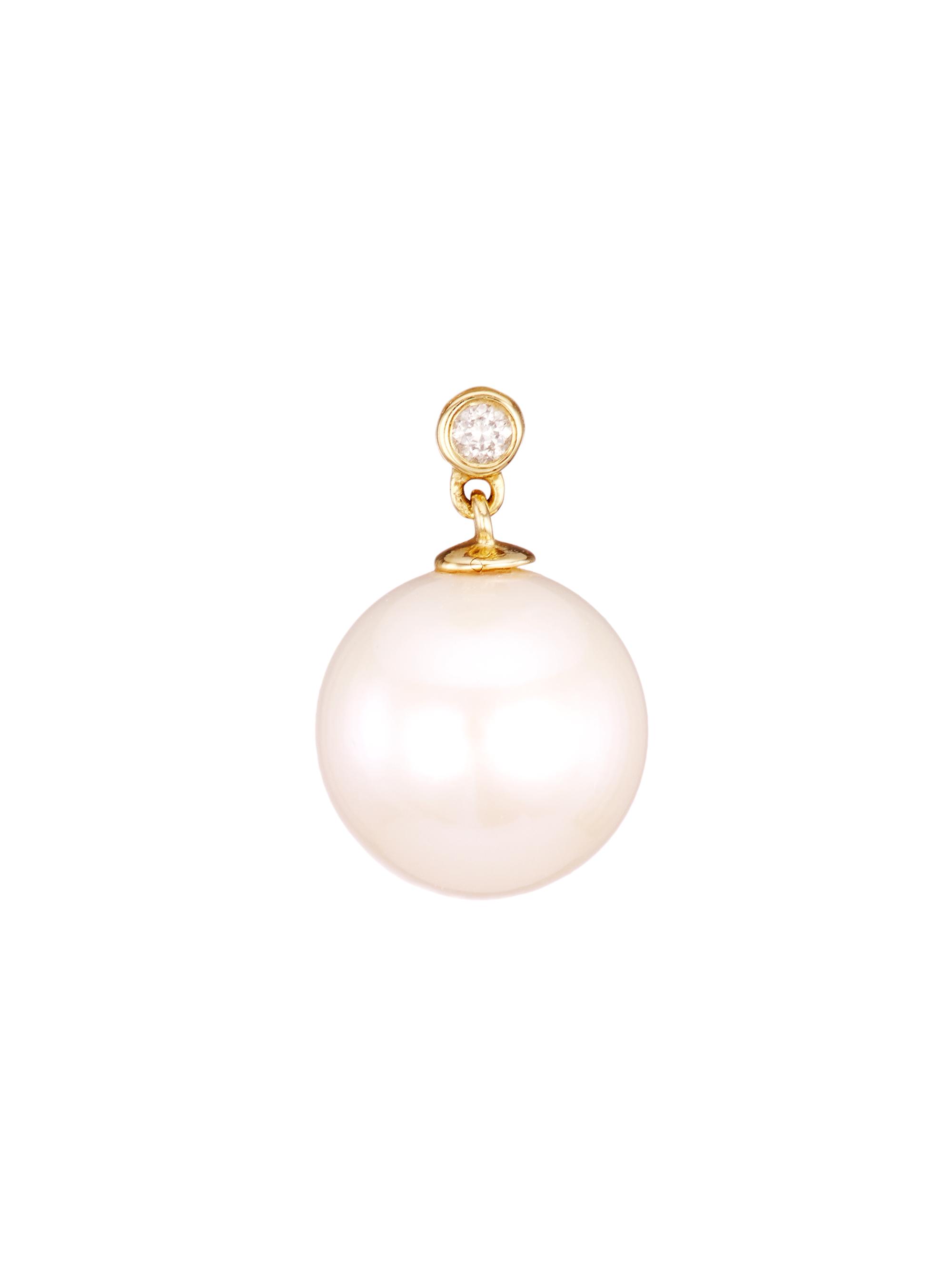 Jia Jia Women's Ocean 14K Gold, Diamond & Freshwater Pearl Earrings - Yellow Gold