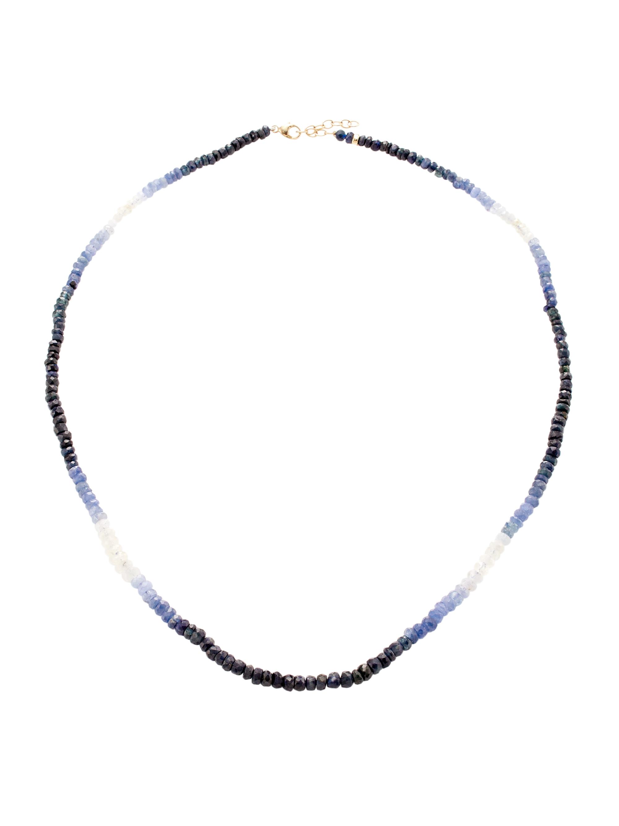 Jia Jia Women's Arizona Blue Sapphire Necklace - Blue