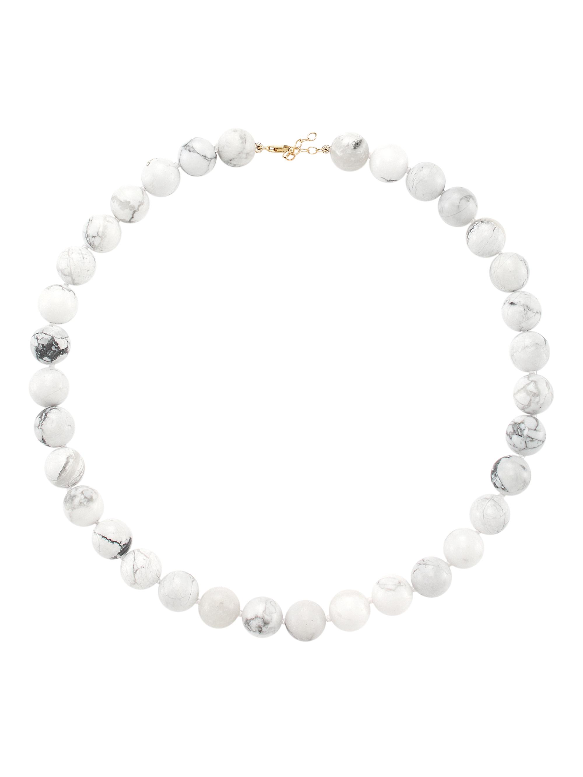 Jia Jia Women's Atlas 14K Gold & Howlite Crystal Necklace - White