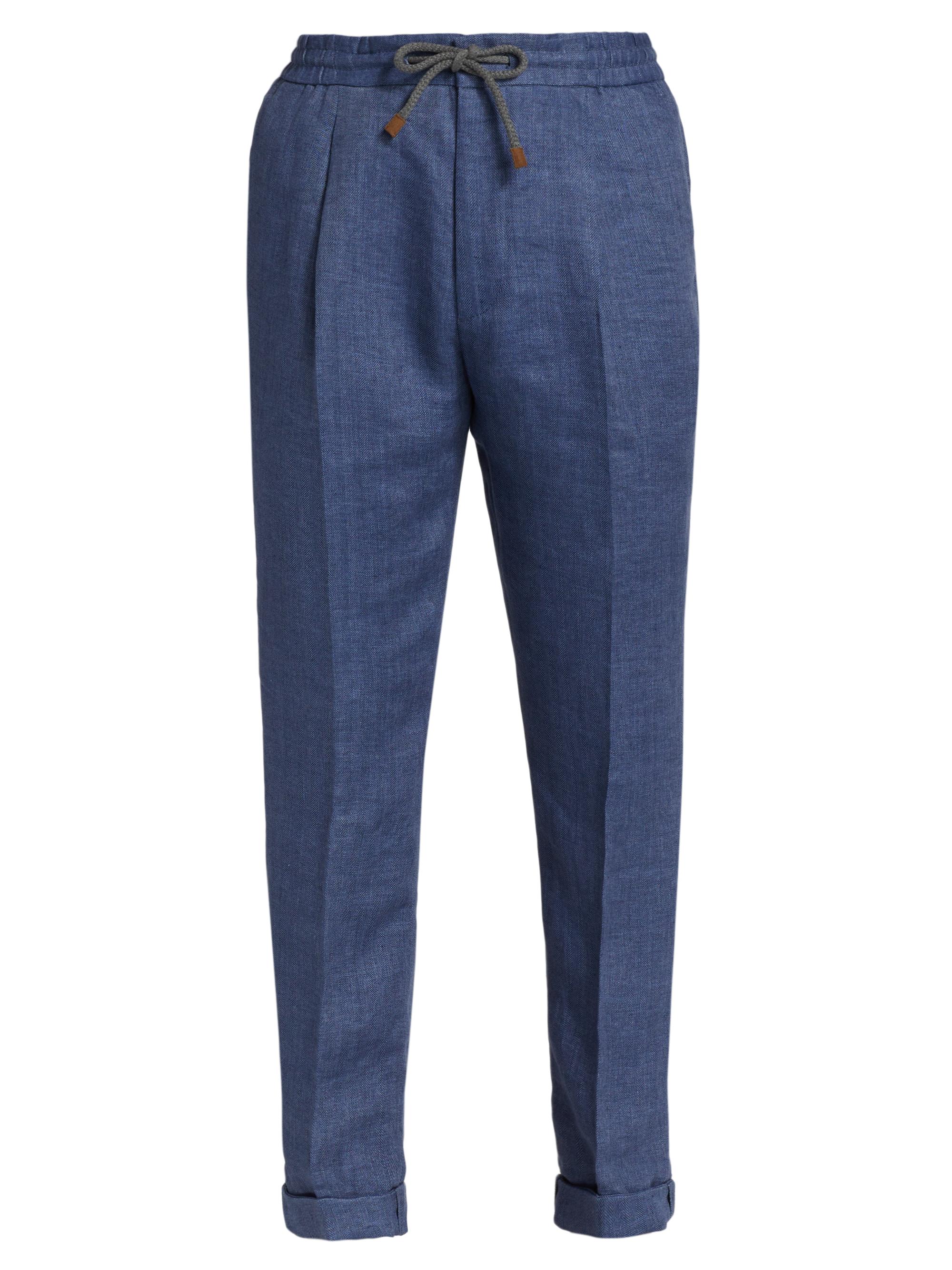 Brunello Cucinelli Drawstring Linen Pants | Saks Fifth Avenue
