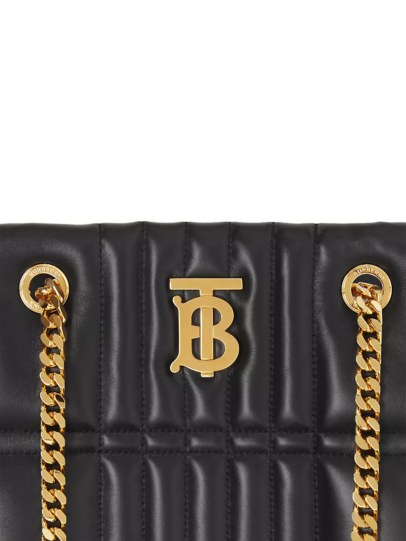 Burberry Lola Quilted Leather Medium Bag - Neutrals