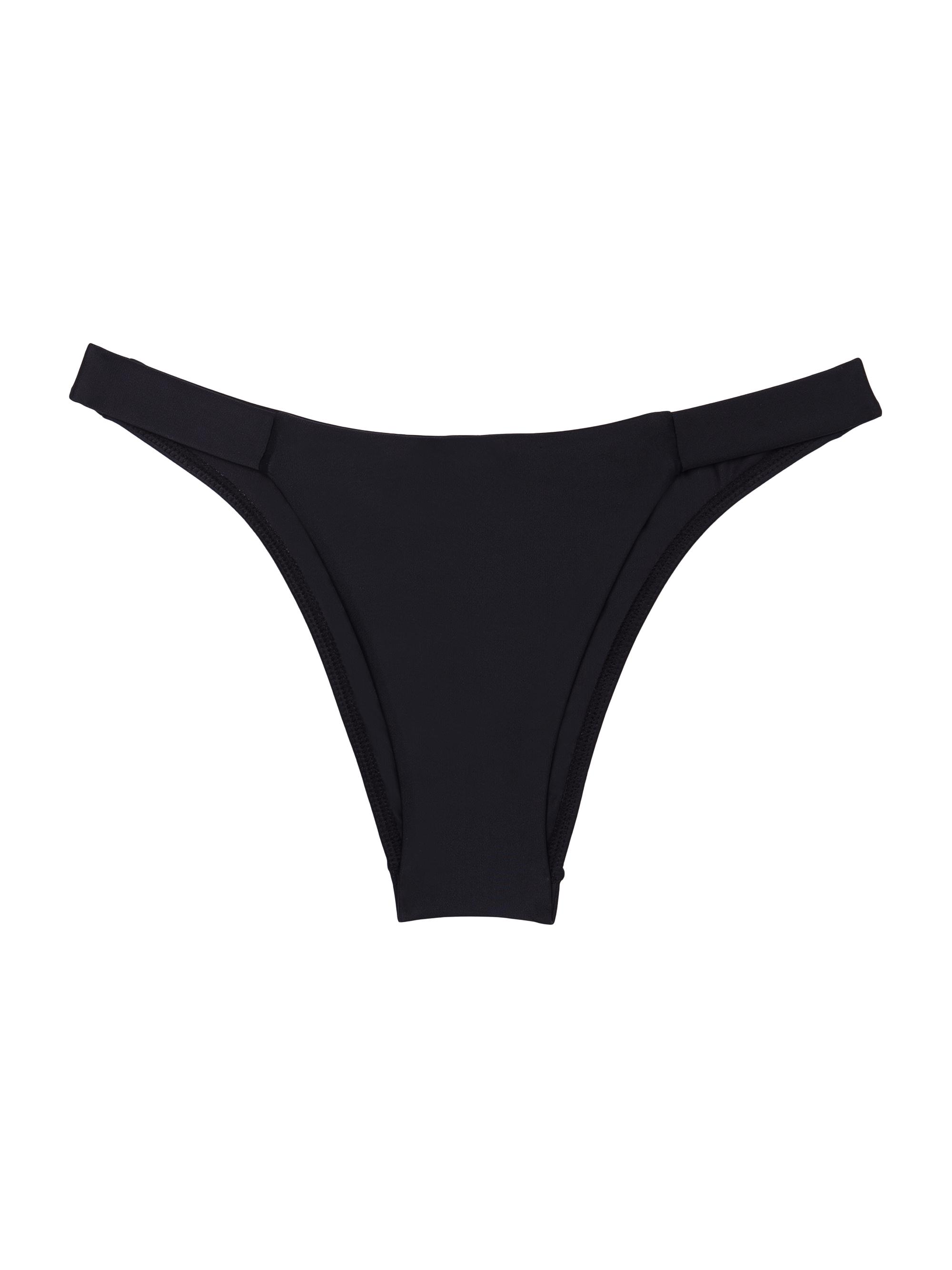 ViX by Paula Hermanny Women's Solid Fany Ruched Bikini Bottom - Black