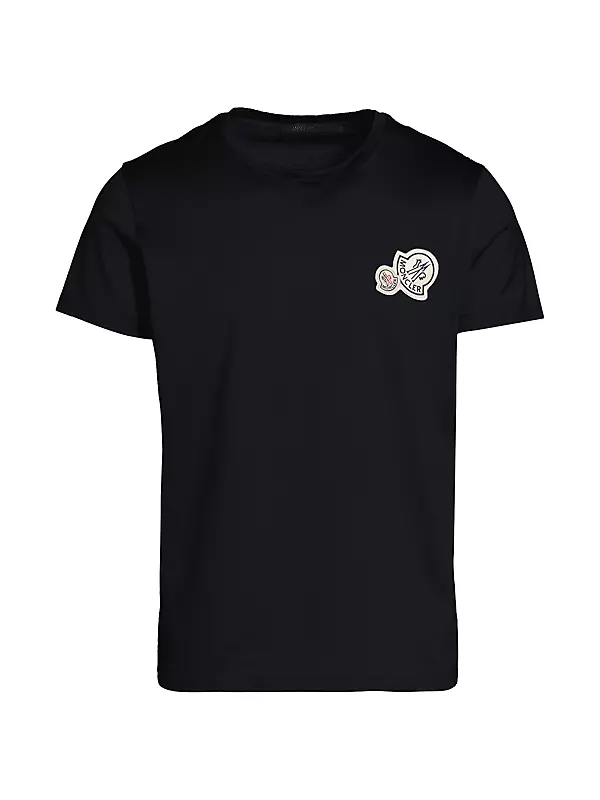 Shop Moncler Double Logo T-Shirt | Saks Fifth Avenue