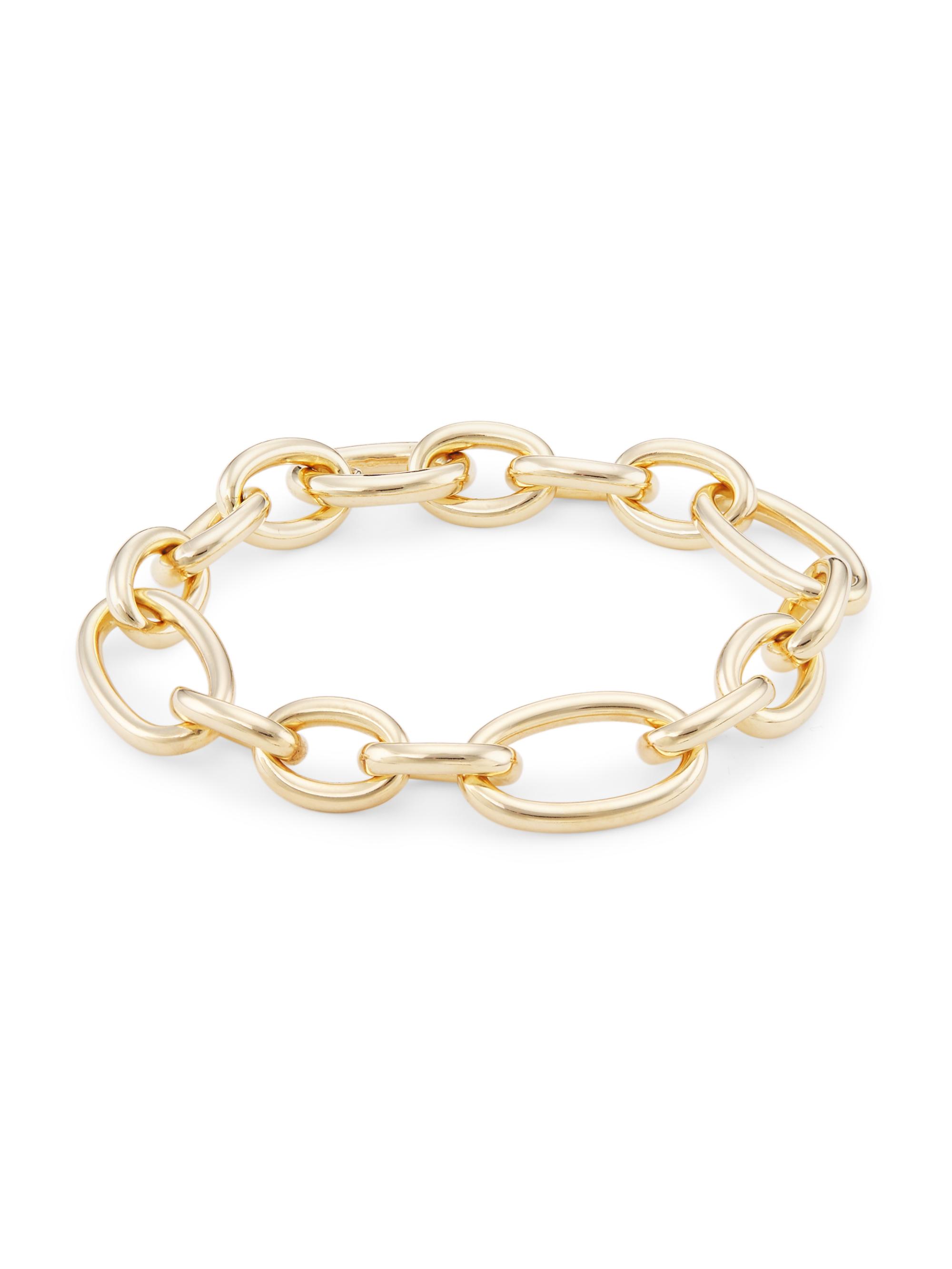 thick flat & oval chain bracelet 約23cm thick flat & oval chain bracelet 約23cm thick flat & oval chain